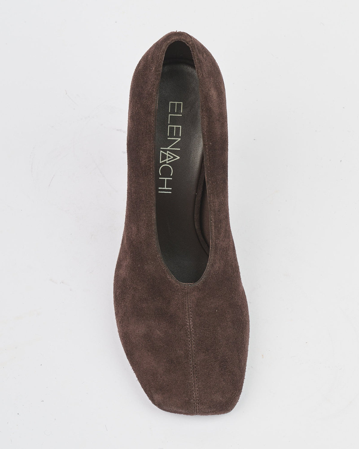 Scarpa Elana Iachi con tacco punta quadrata moro