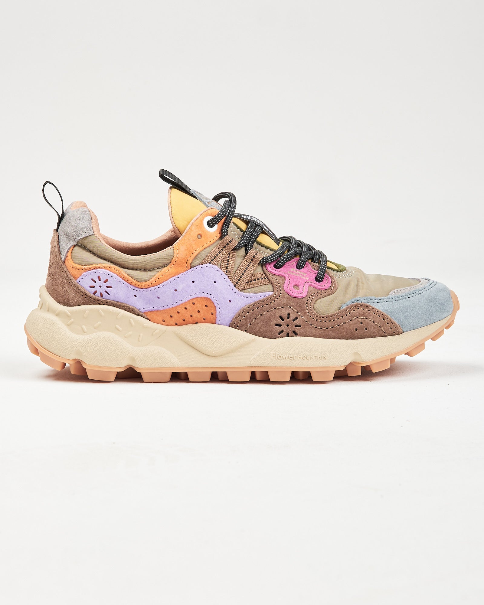 Sneaker Flower Mountain Kaki-Multi