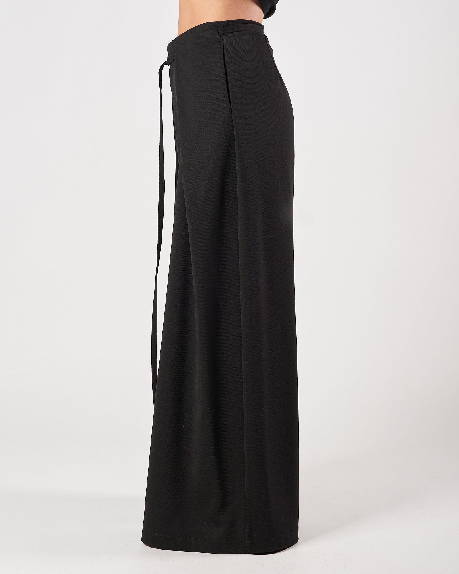 Pantalone Eleh largo con pannelli nero