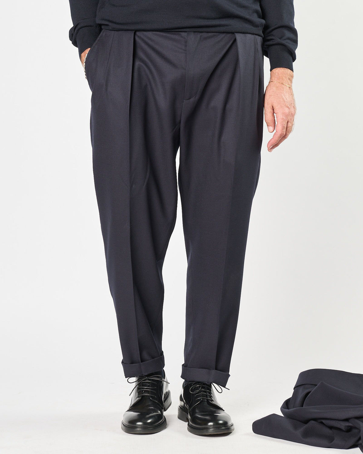 Pantalone Lbm1911 doppia pence blu