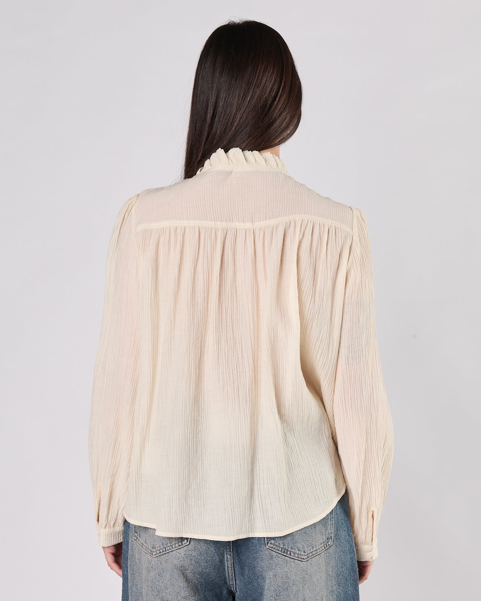 Camicia Eleh coreana crema