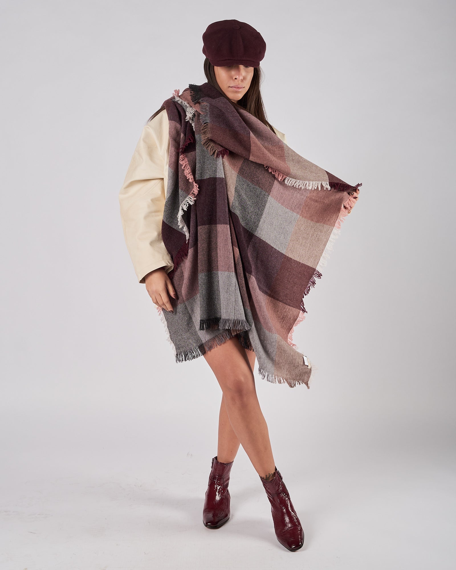 Sciarpa D'aniello fantasia a quadri