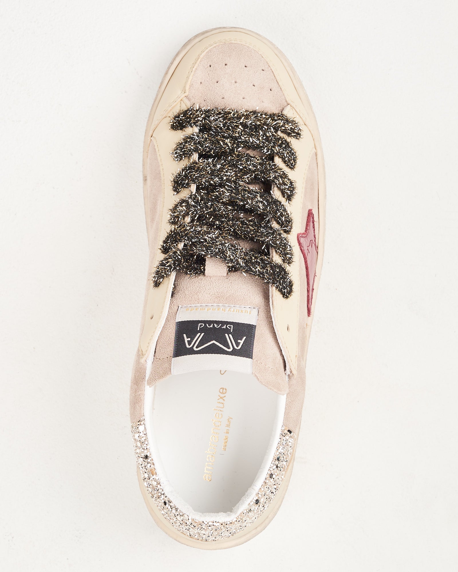 Sneaker Ama Brand basic con stella vernice bordeaux