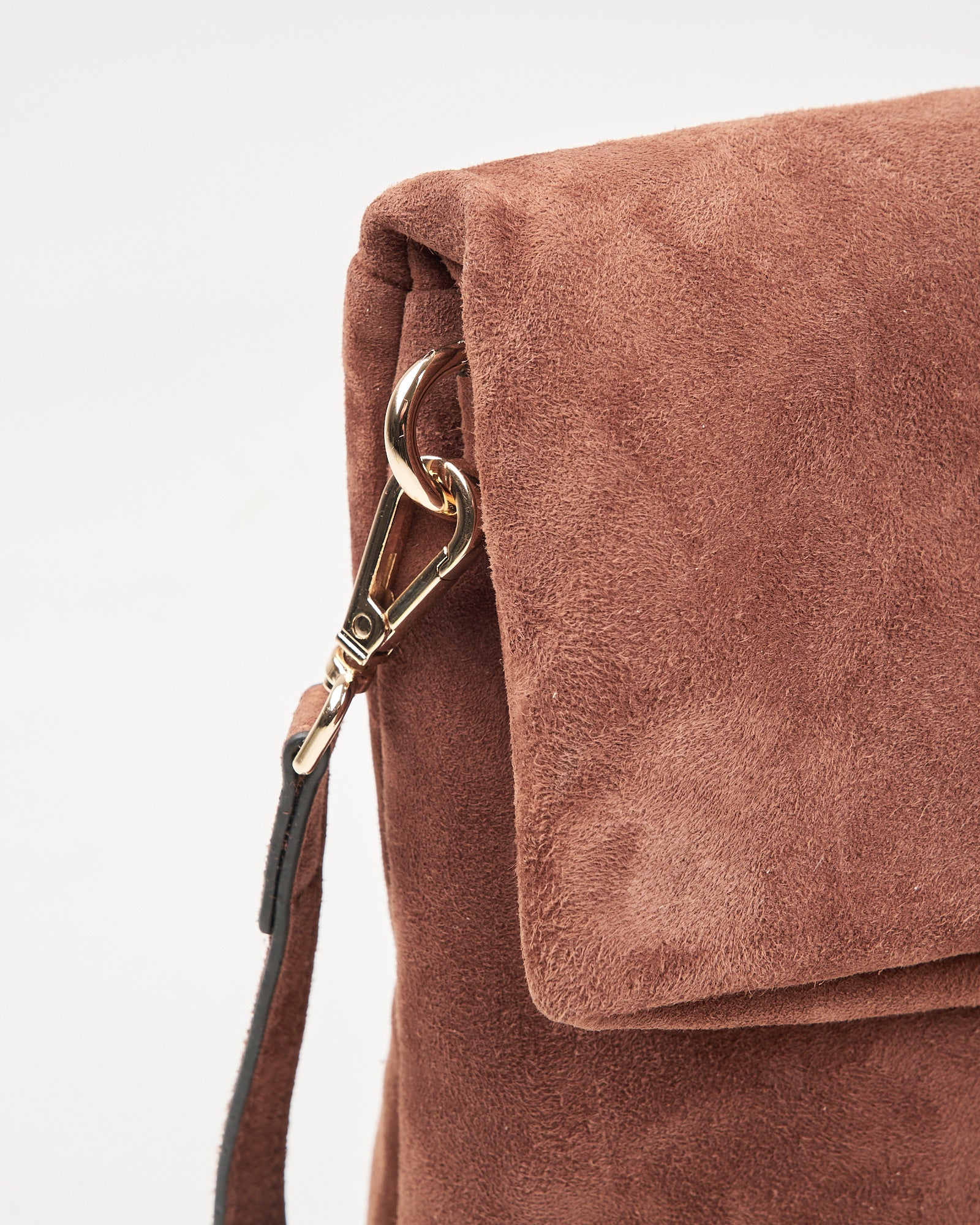 Borsa Tela9 in suede moro