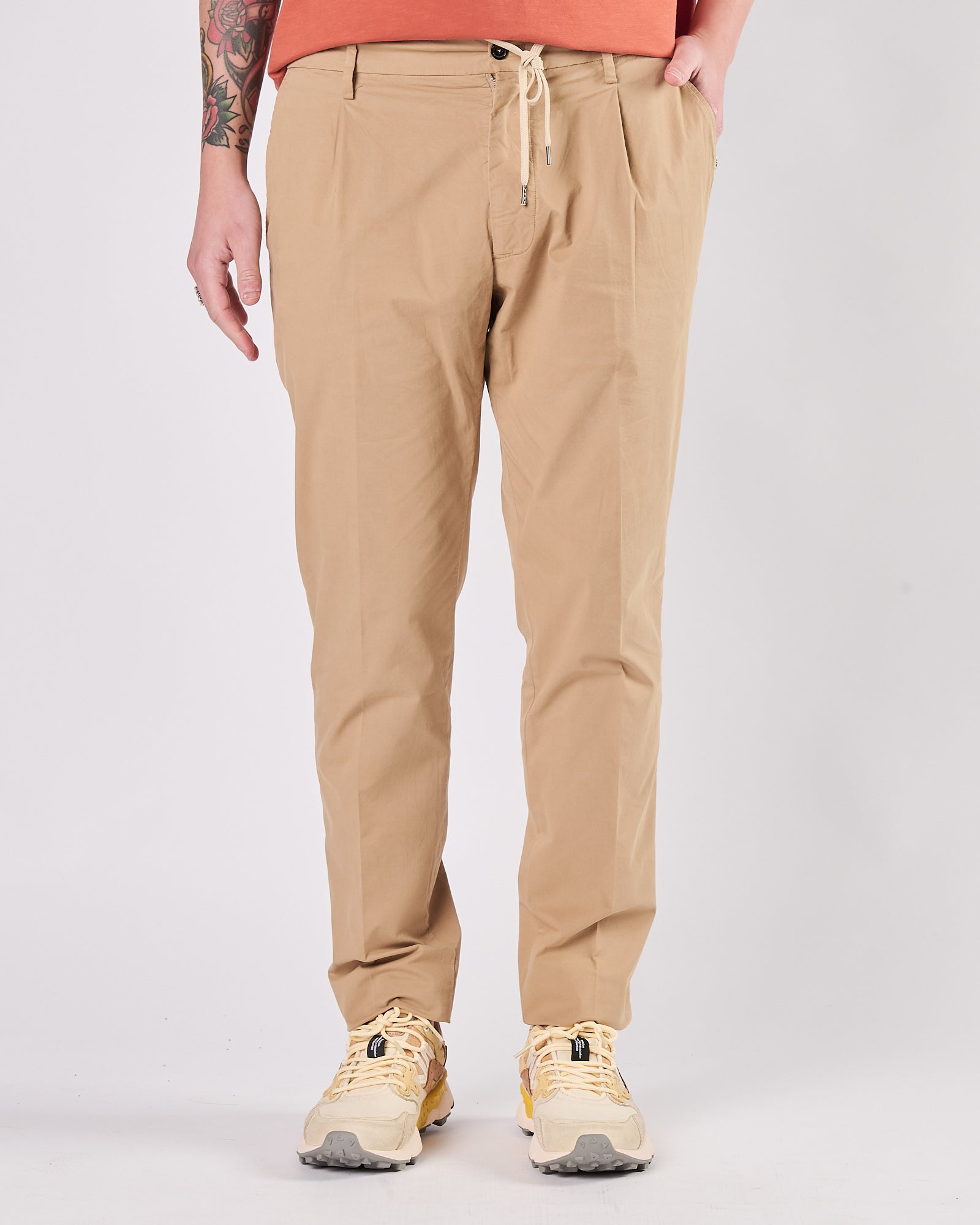 Pantalone A|STORE in cotone beige