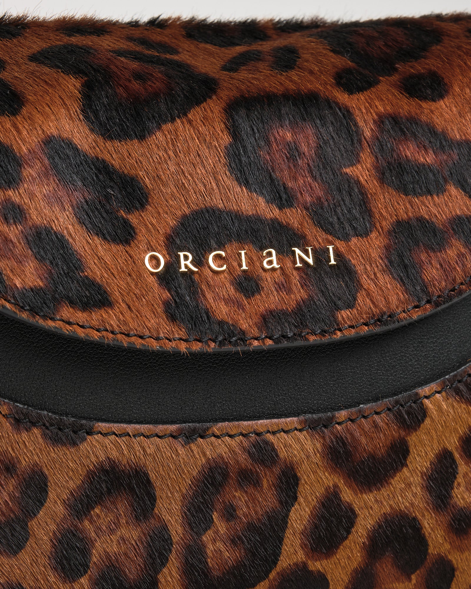Borsa Orciani Nana S cavallino leopard