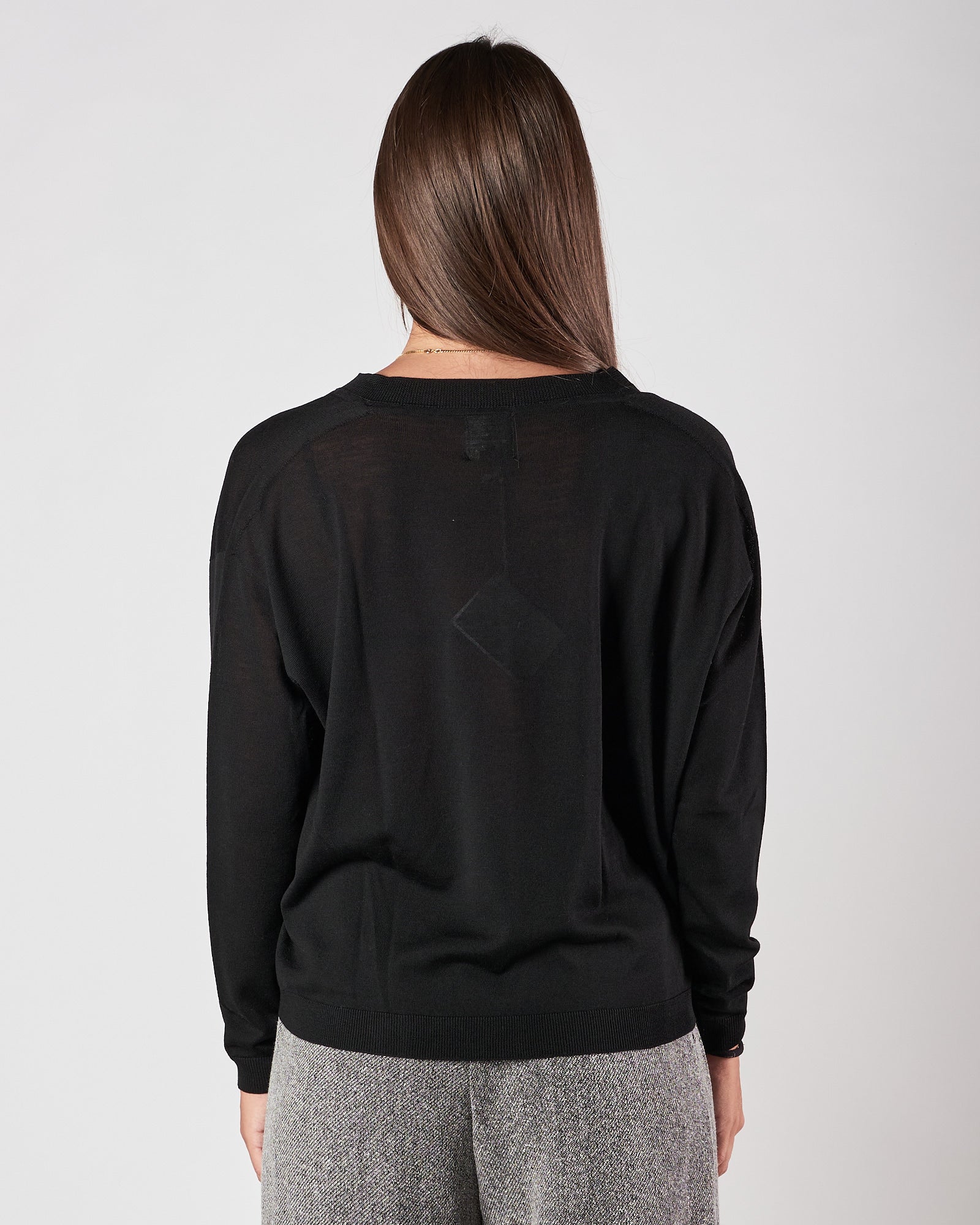 Maglia A|STORE scollo v nera