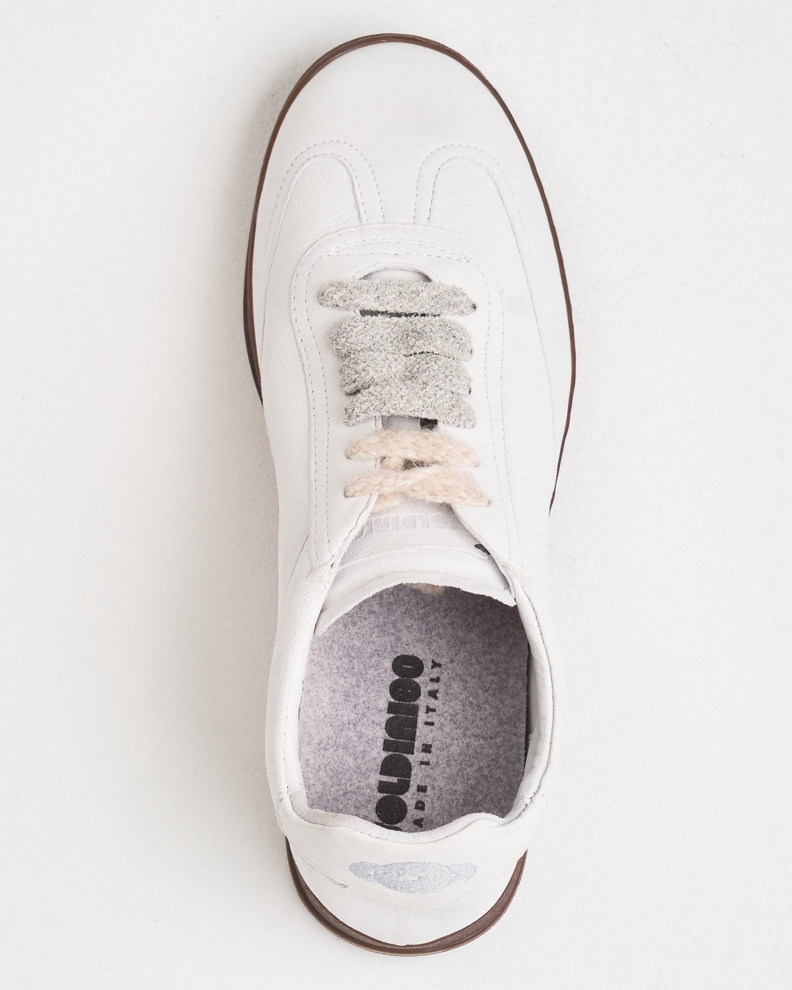 Sneaker Soldini in pelle bianca