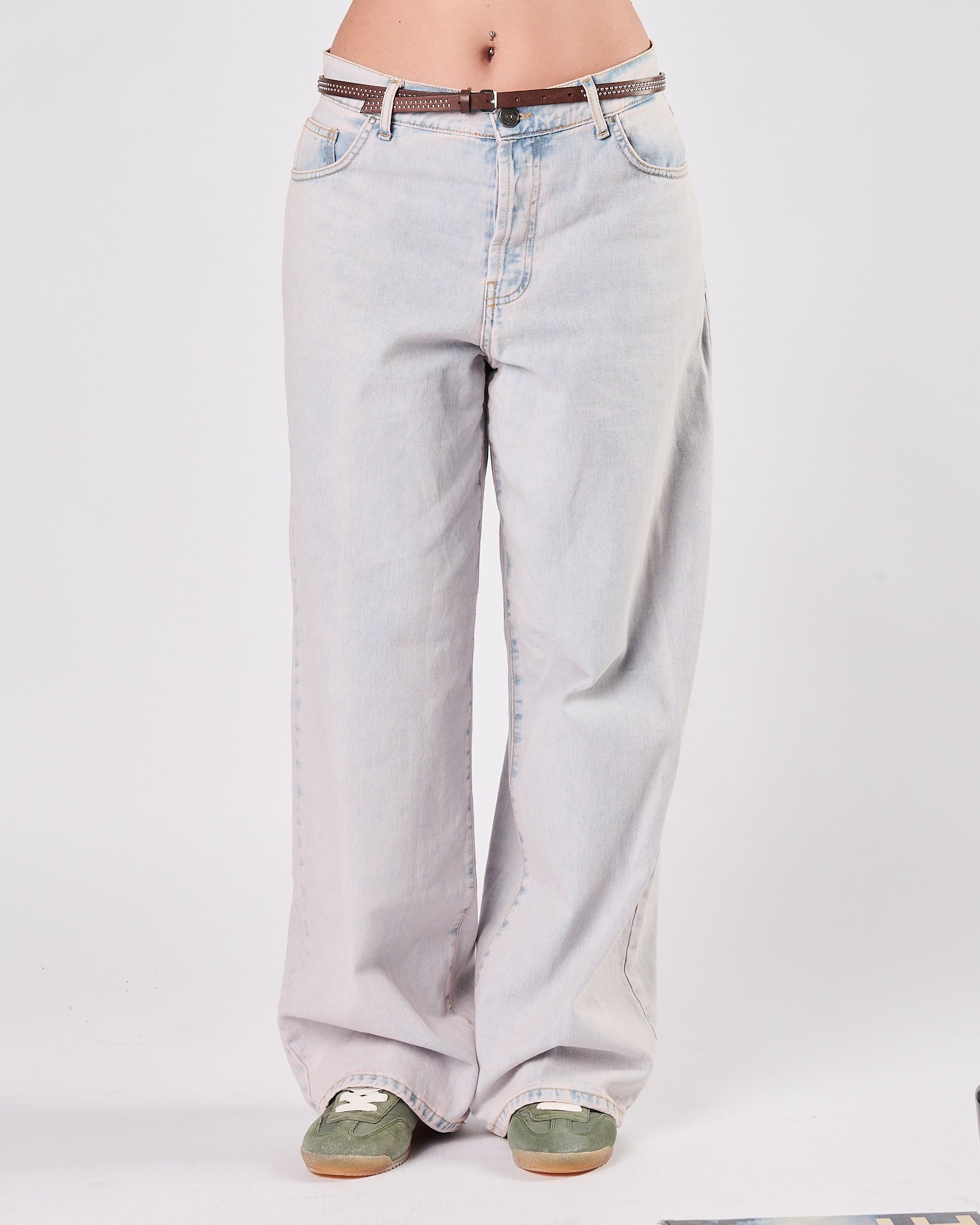 Jeans God Save Denim morbido chiaro sfumato rosa