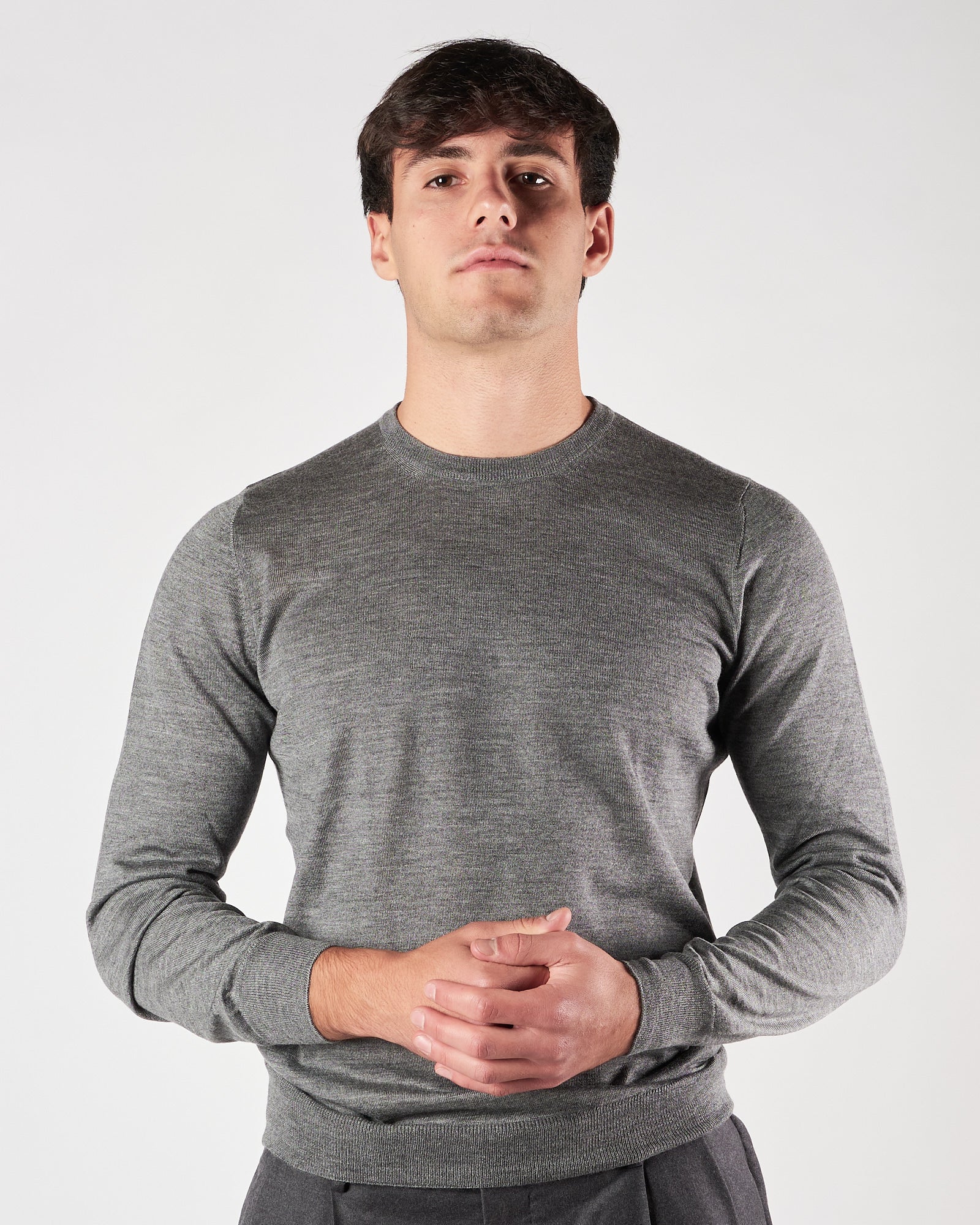 Maglia A|STORE girocollo grigio