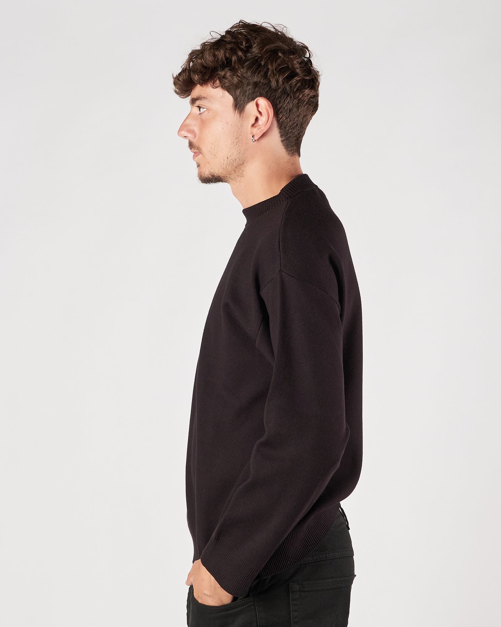 Maglia Officina36 girocollo over nero