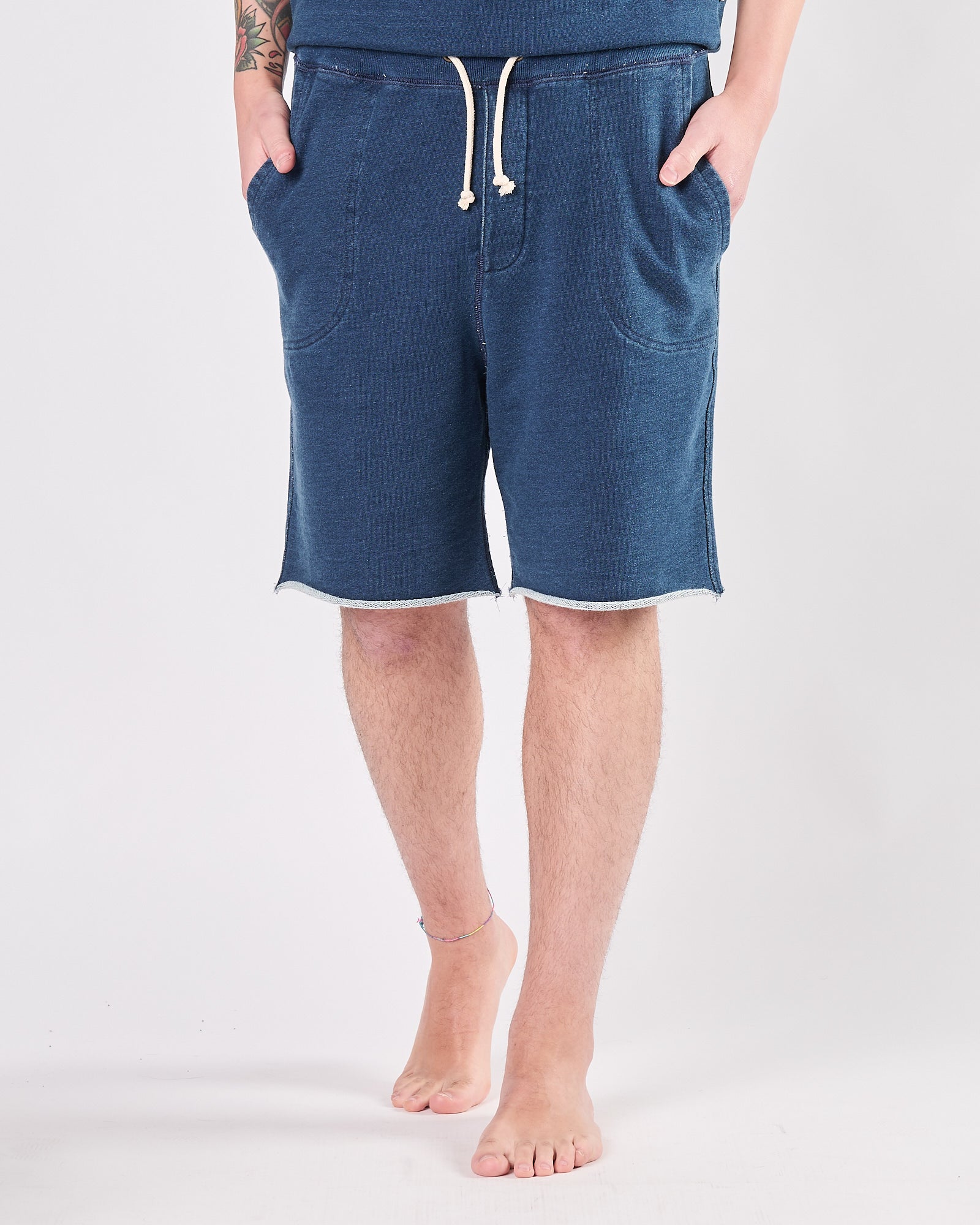 Bermuda Bl'ker in felpa indigo