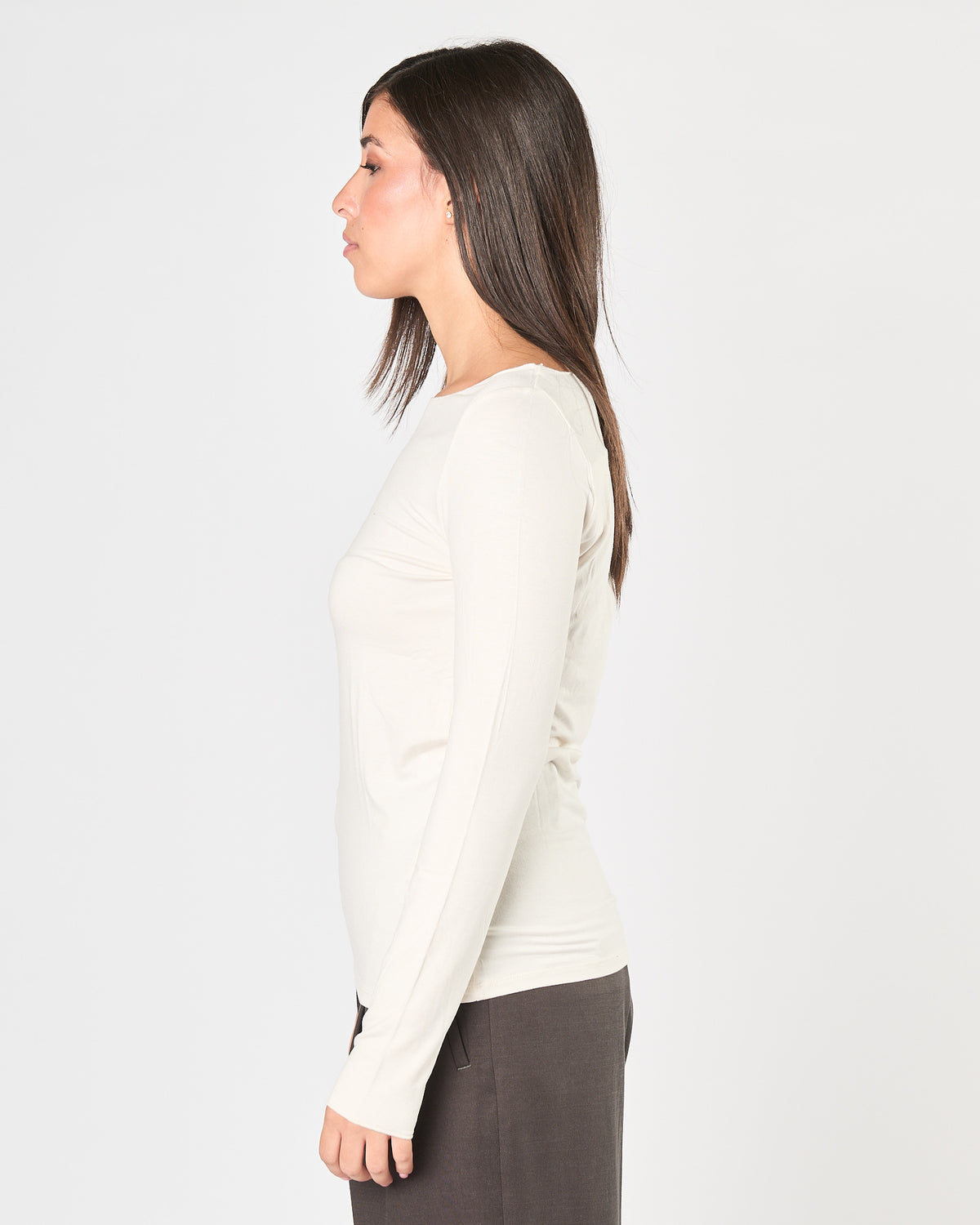 Maglia Majestic scollo barca crema