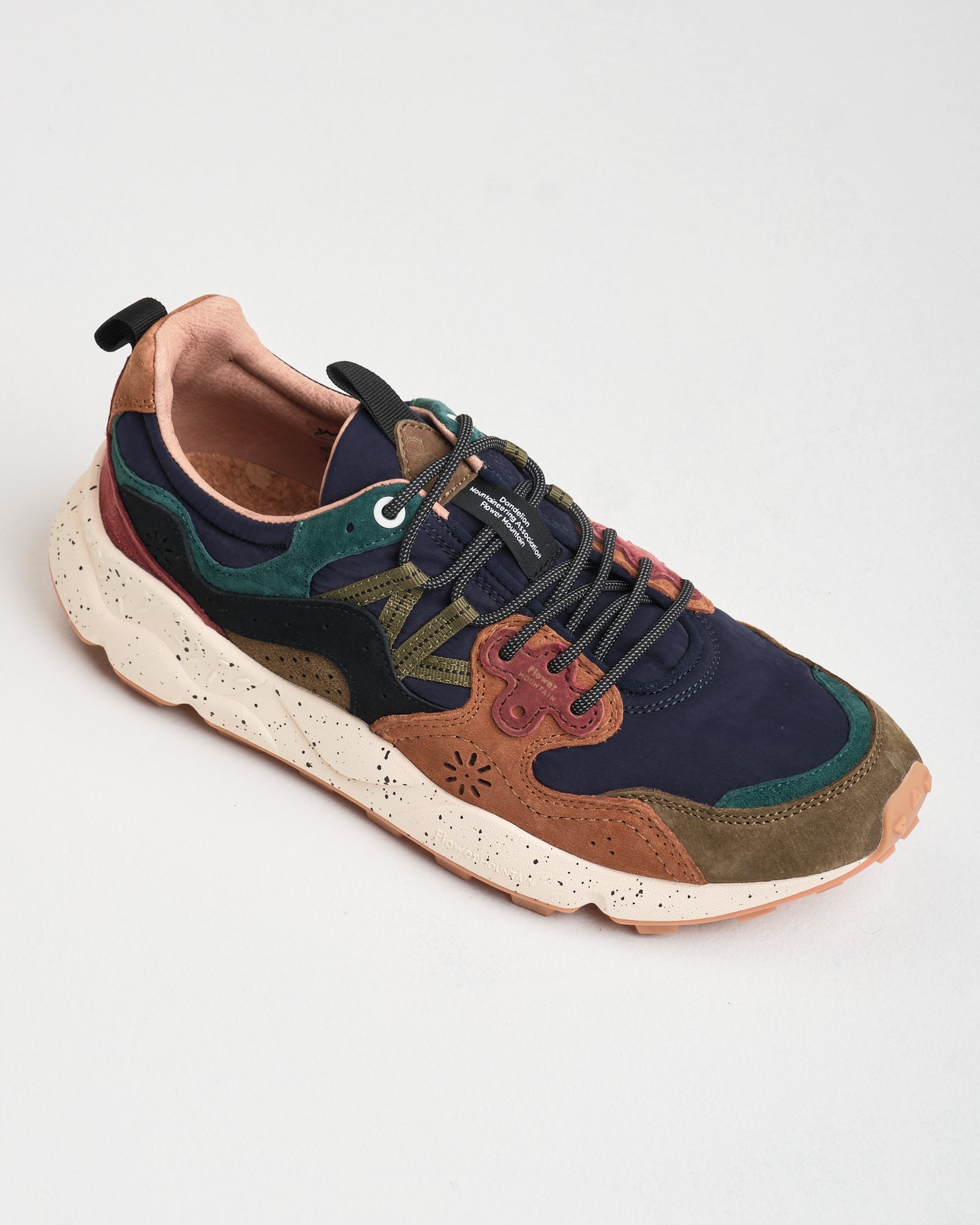 Sneaker Flower Mountain Mud-Light Brown-Navy