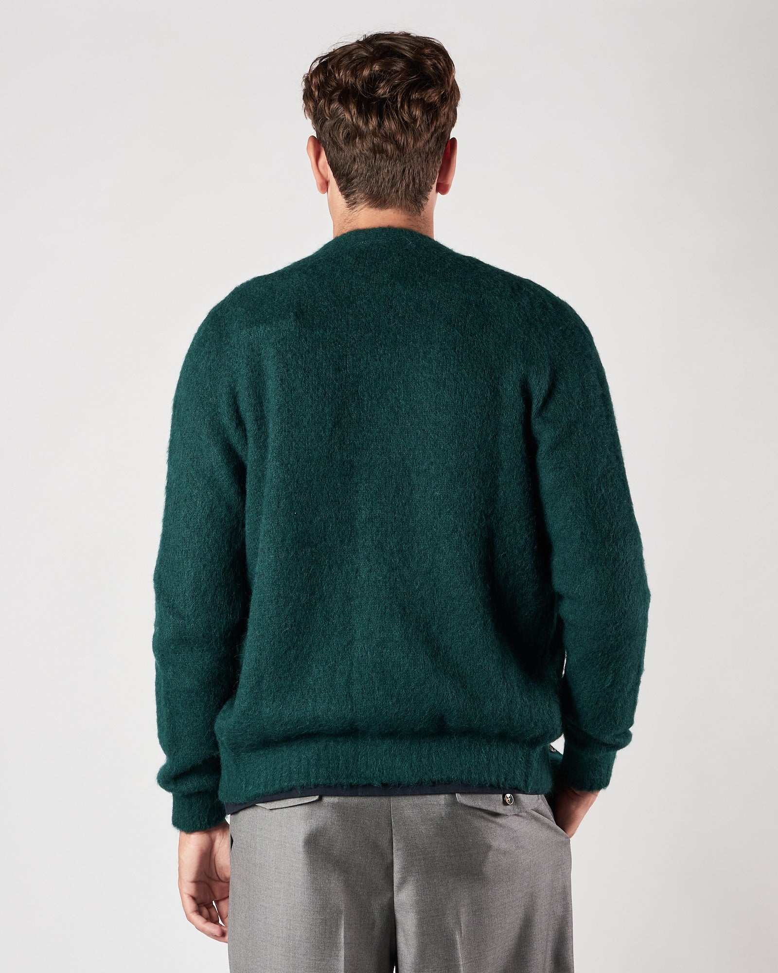 Cardigan A|STORE con bottoni verde