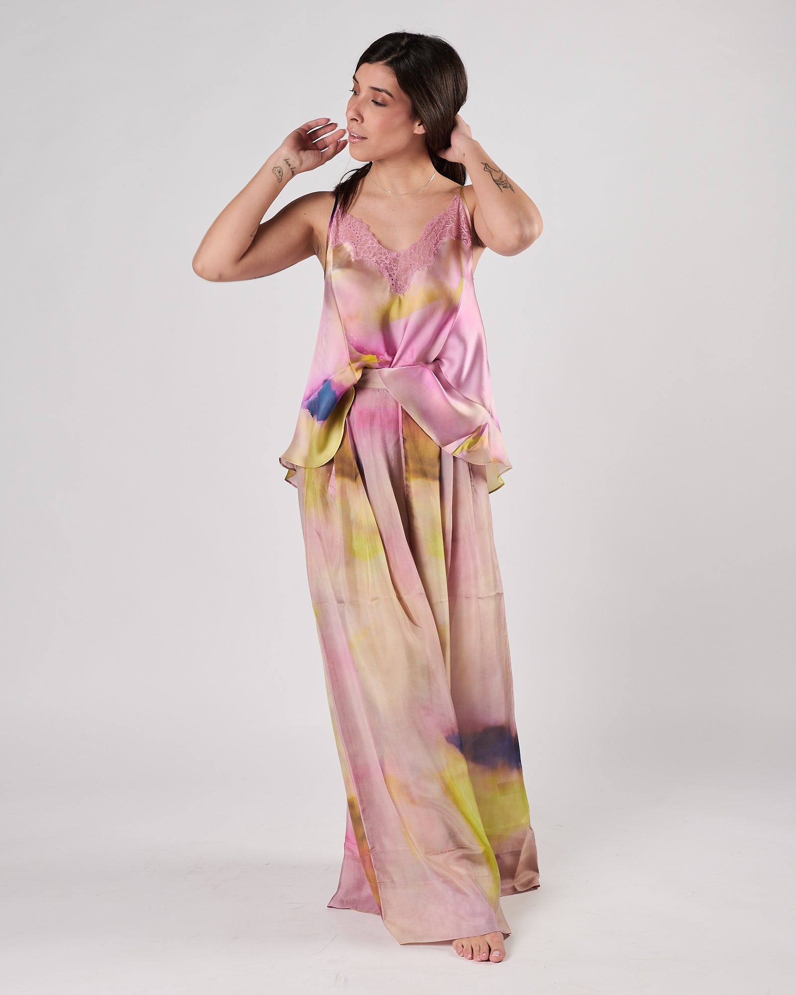 Pantalone Mes Demoiselles largo multicolor