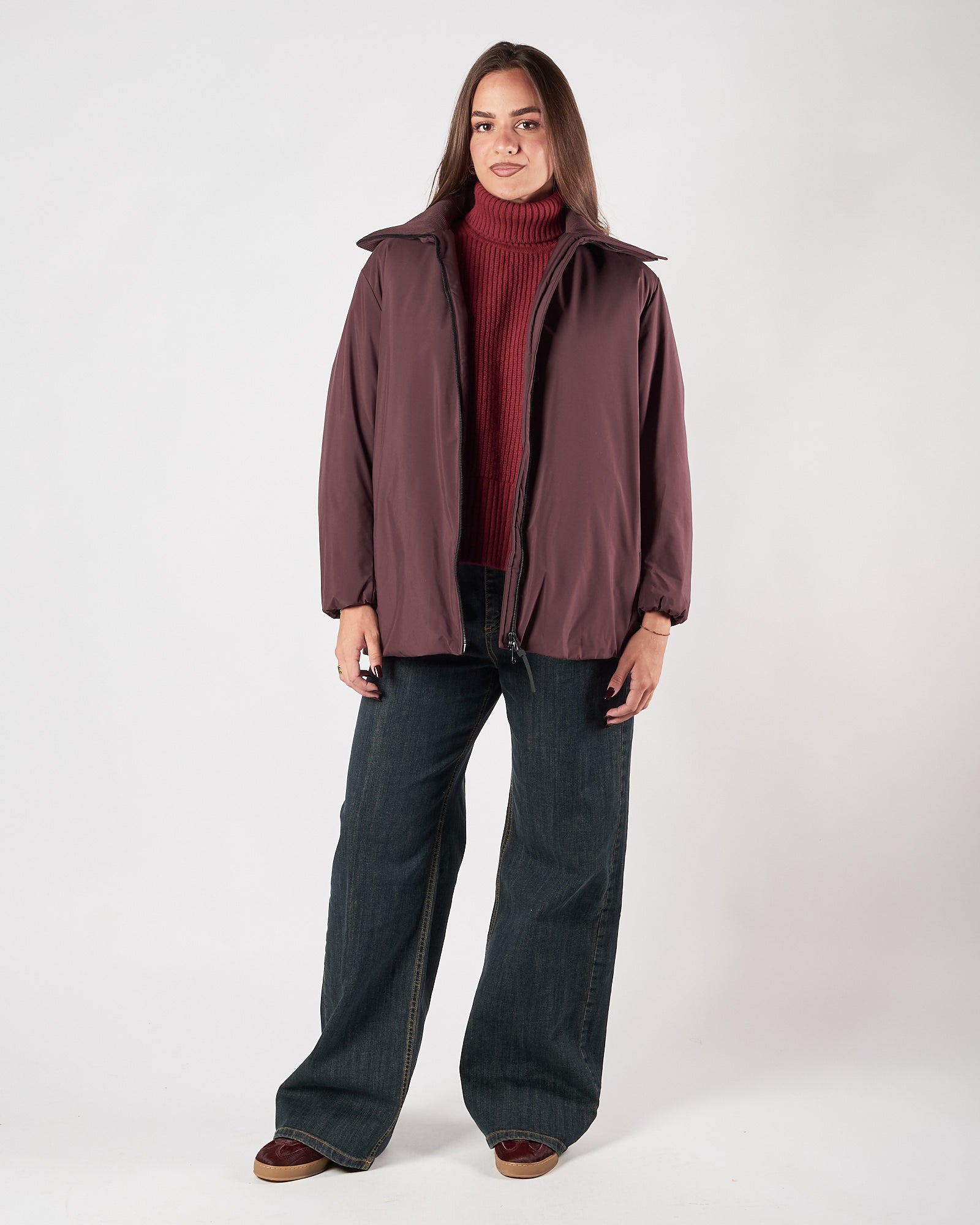 Piumino People Of Shibuya bordeaux corto