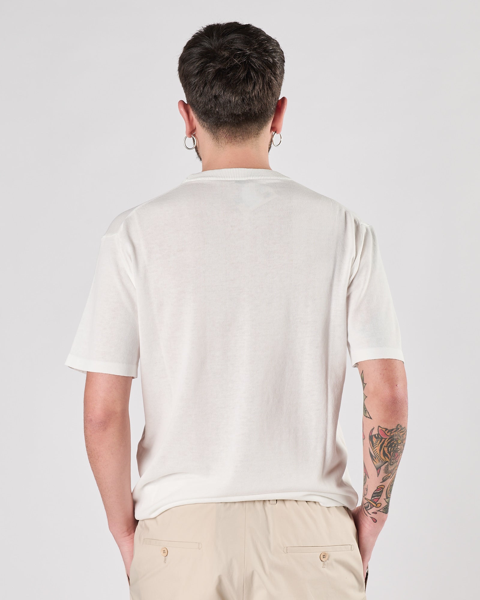 Maglia Aimé in maglia girocollo latte