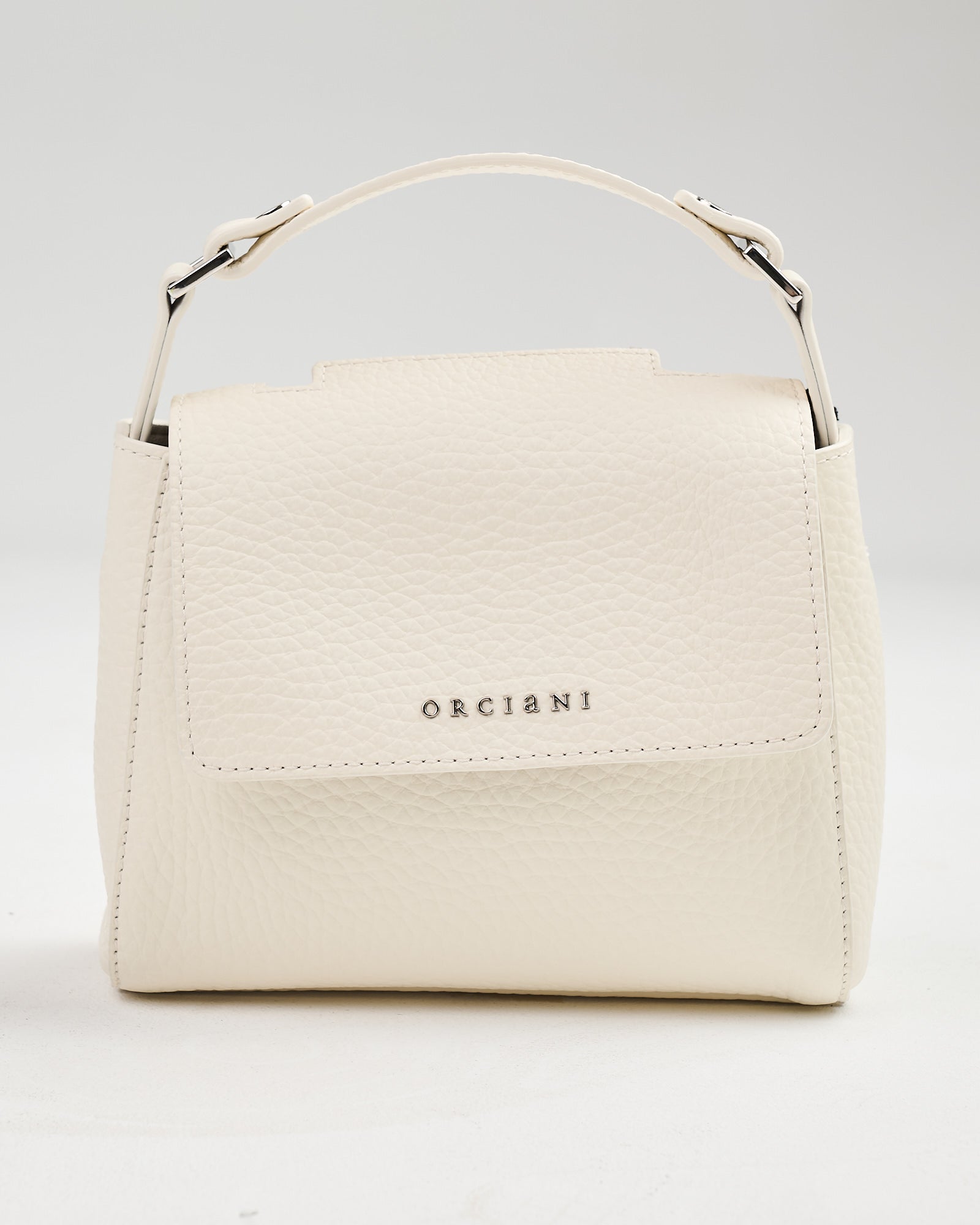 Borsa Orciani soft Sveva mini bianca