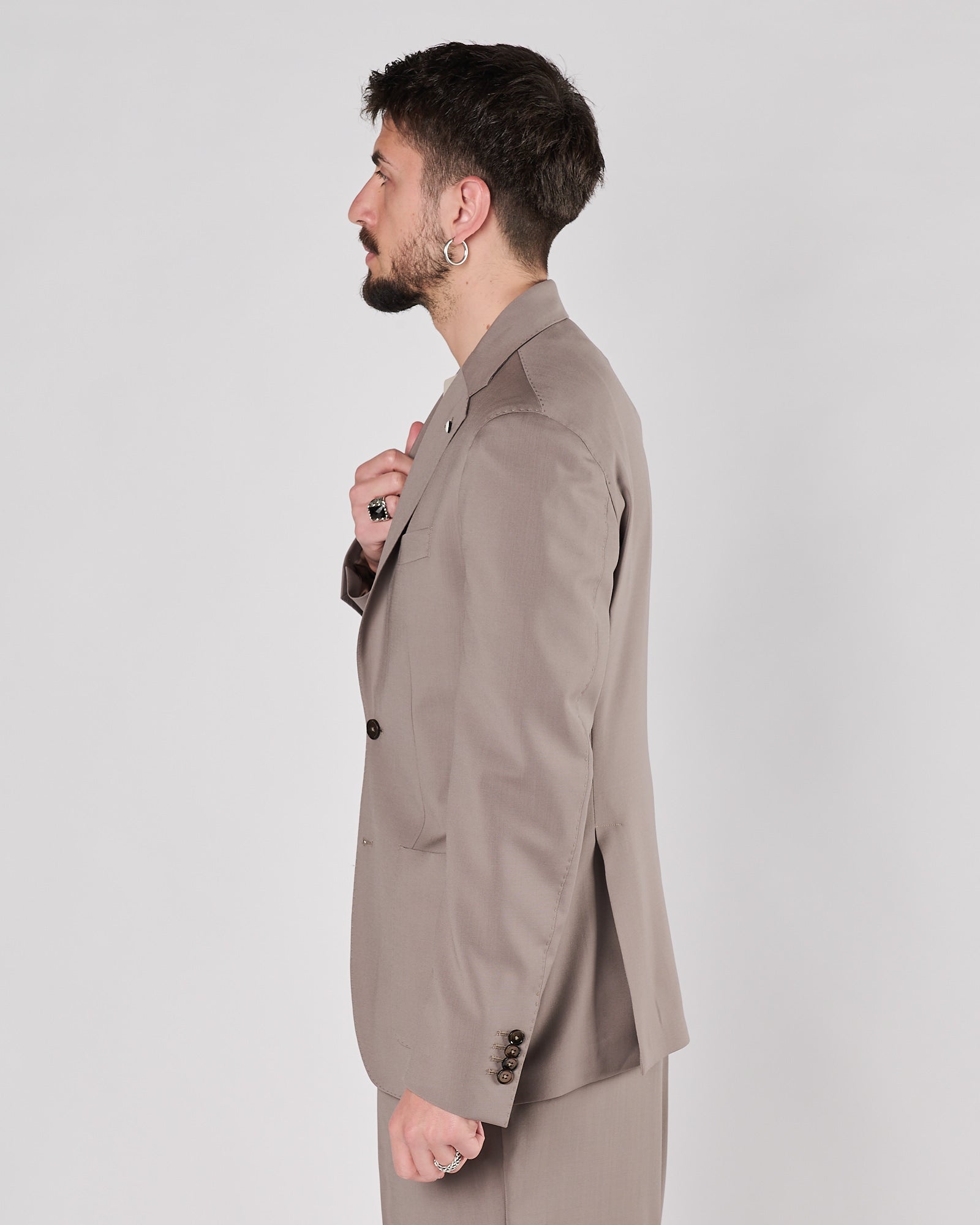 Giacca Lbm1911 un petto tortora