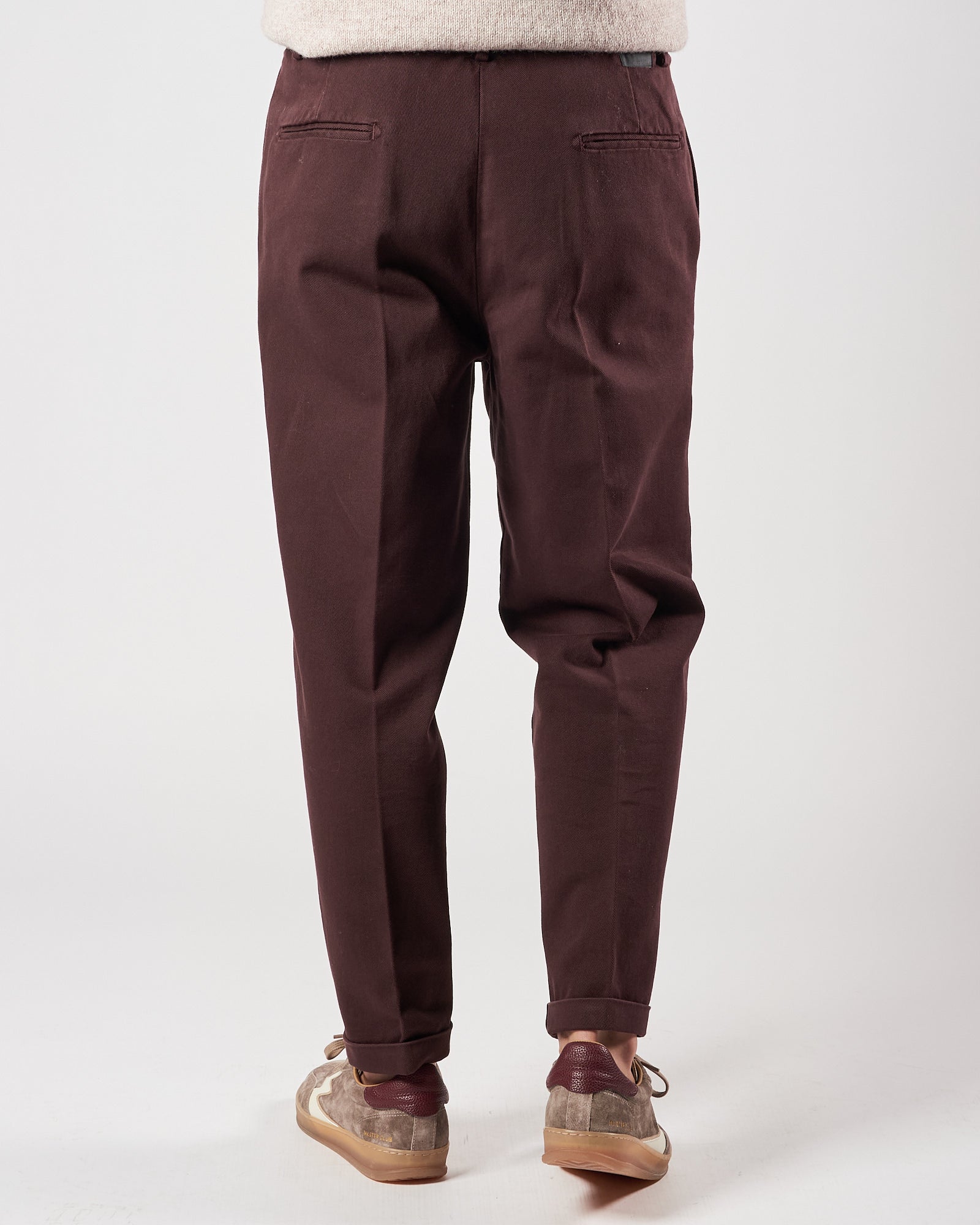 Pantalone Bonheur una pence over fit prugna