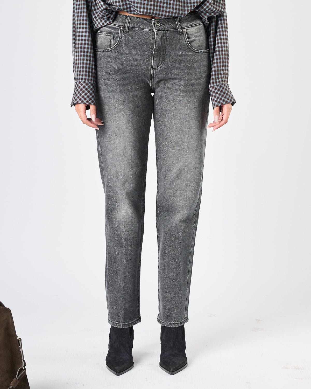 Jeans God Save Denim regular grigio