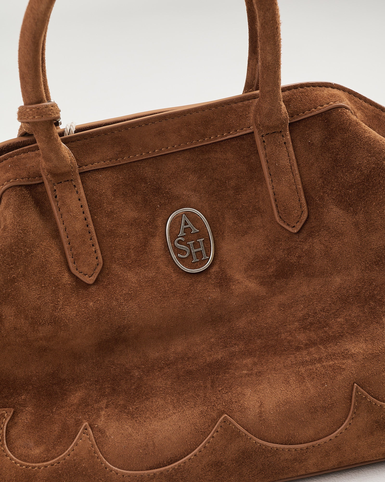 Borsa Ash in suede saddle
