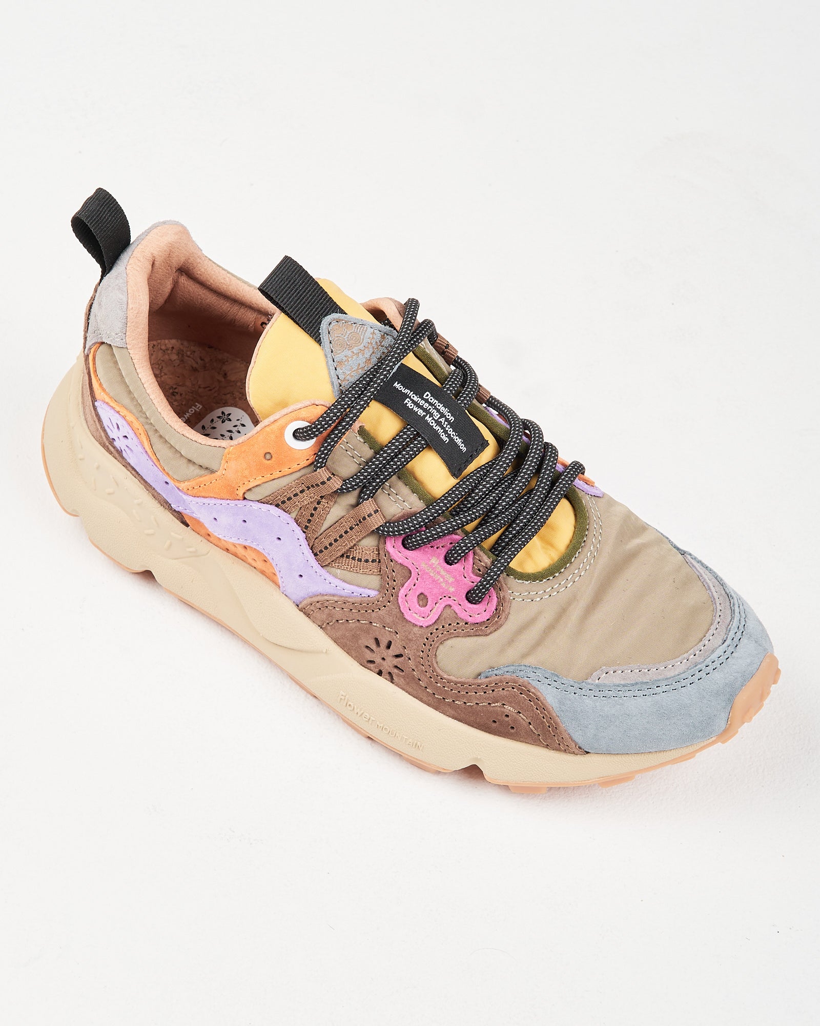 Sneaker Flower Mountain Kaki-Multi
