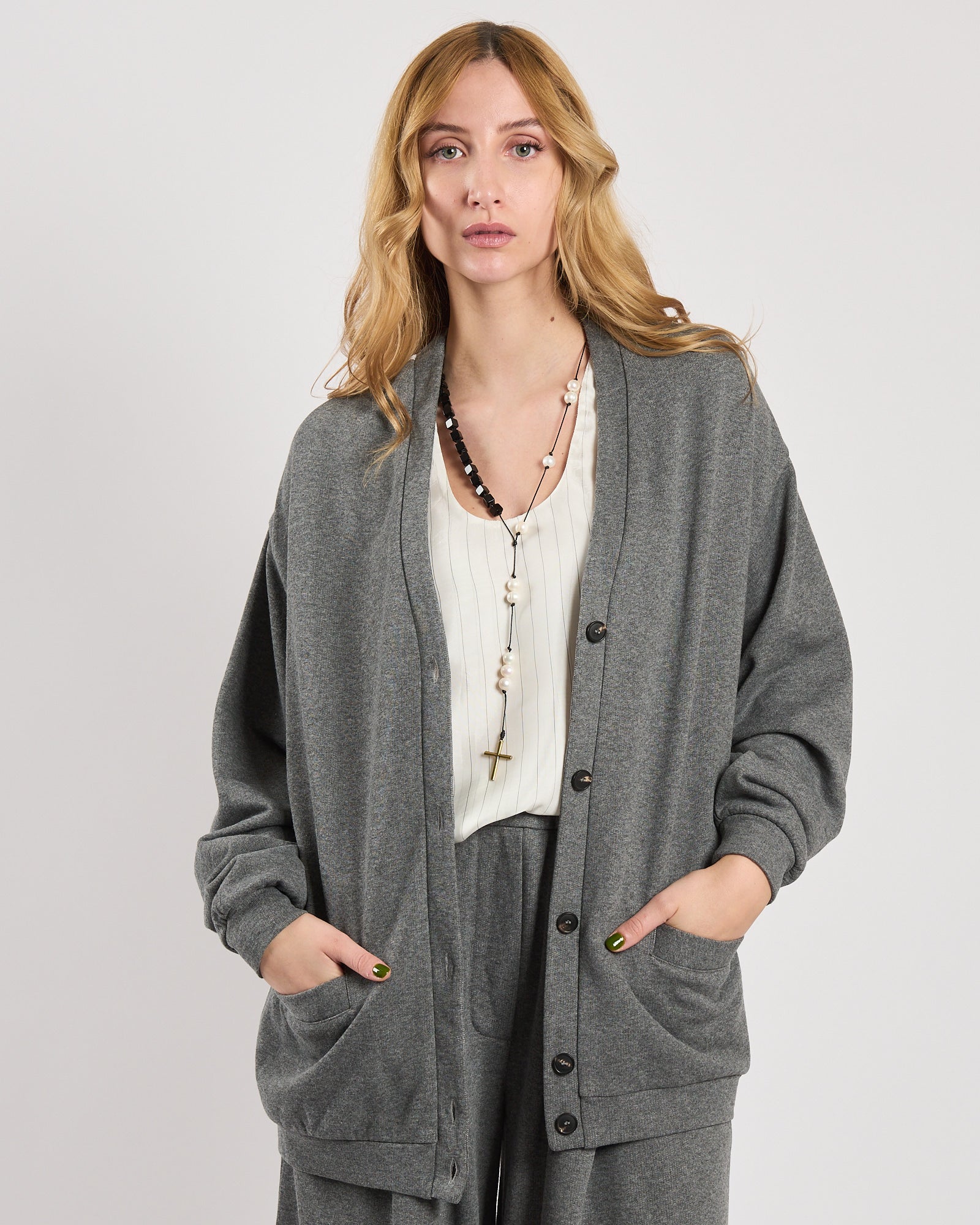 CollanaTwinset con perle nera