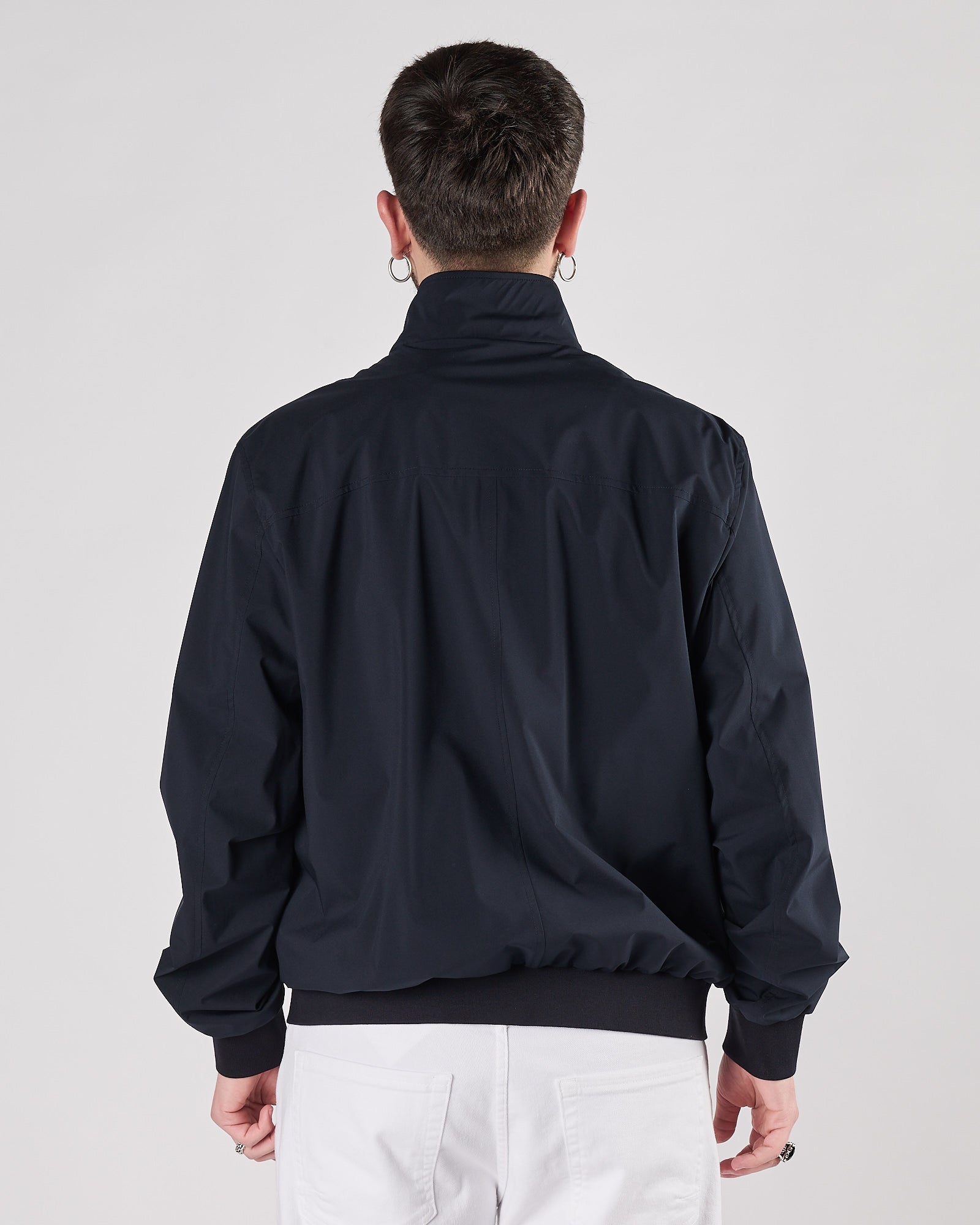 Giacchetto Onthebund con bottoni e zip blu