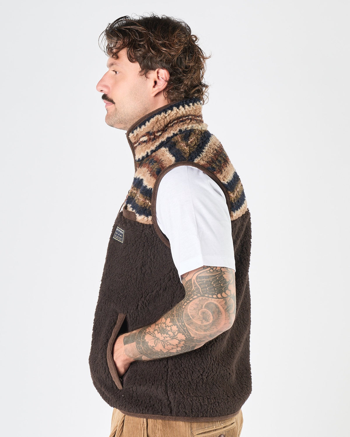 Gilet In The Box orsetto fanatsia jacquard