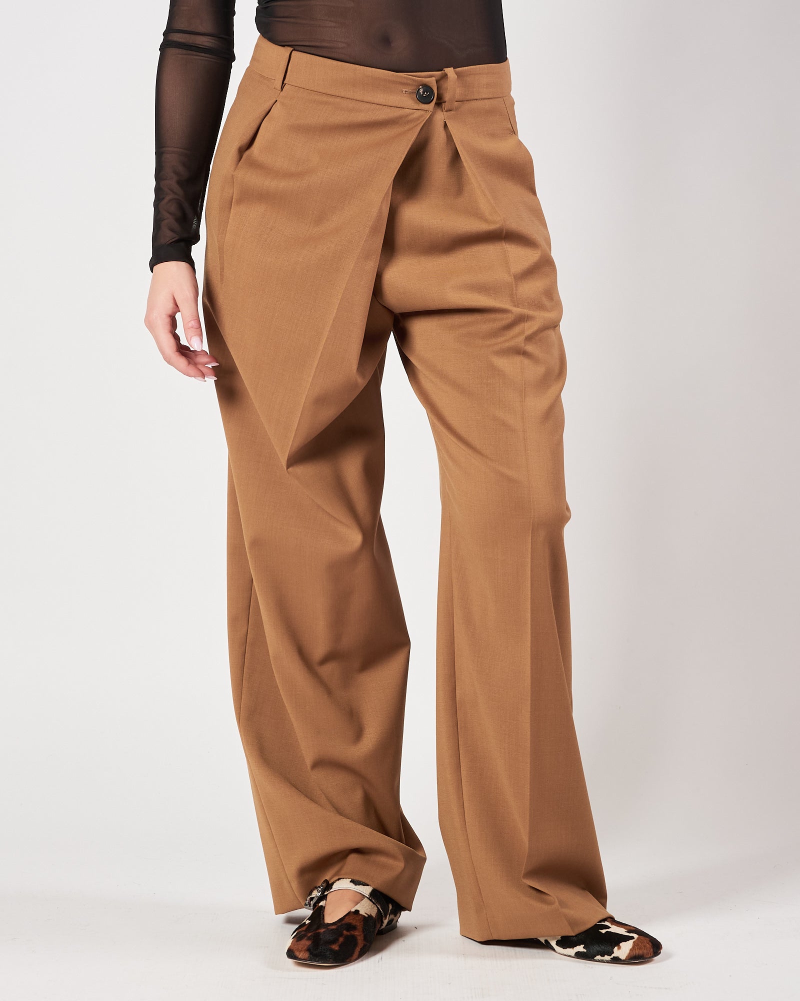 Pantalone Tela9 largo cammello