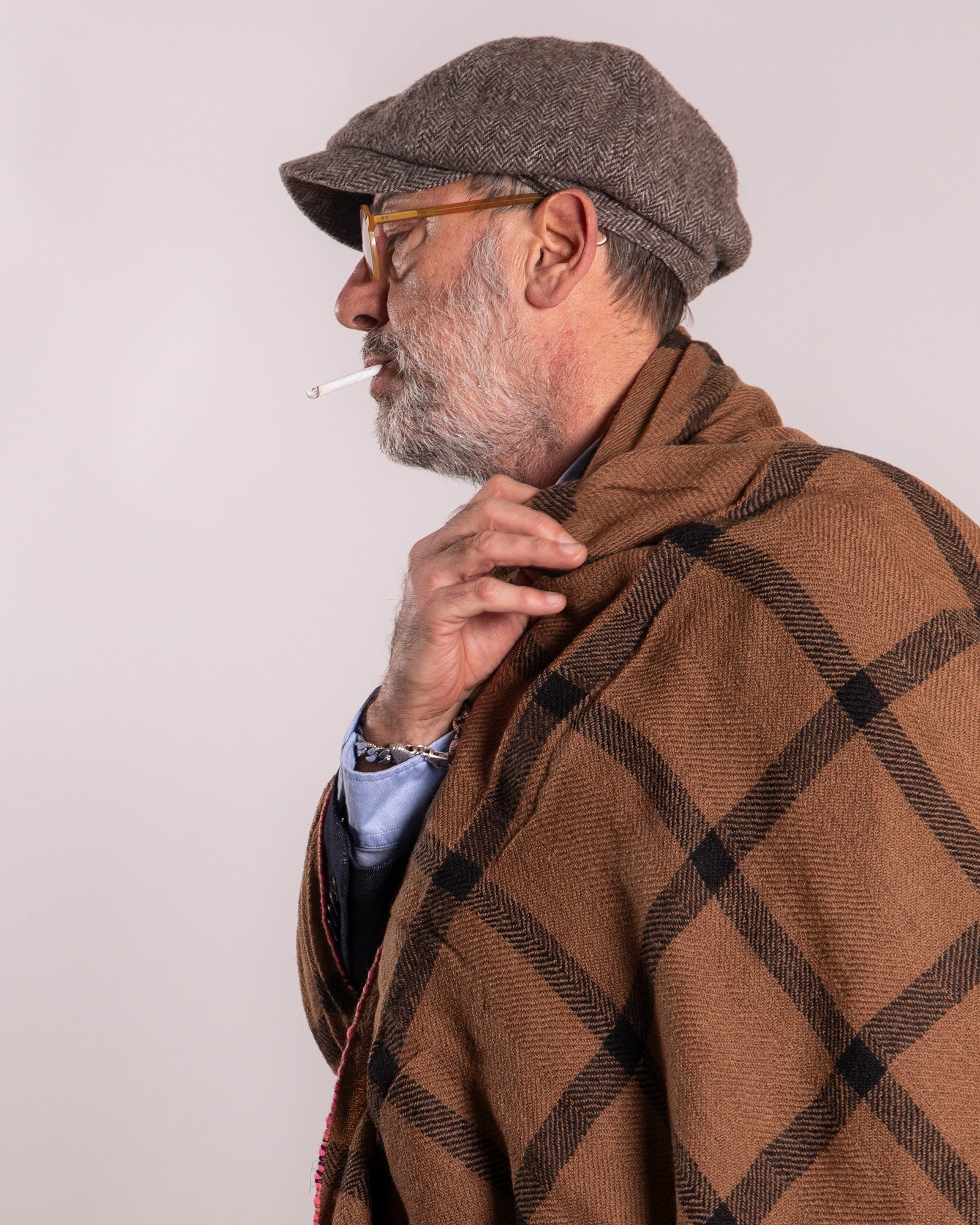 Sciarpa Lovat&Green fantasia in lana a quadri