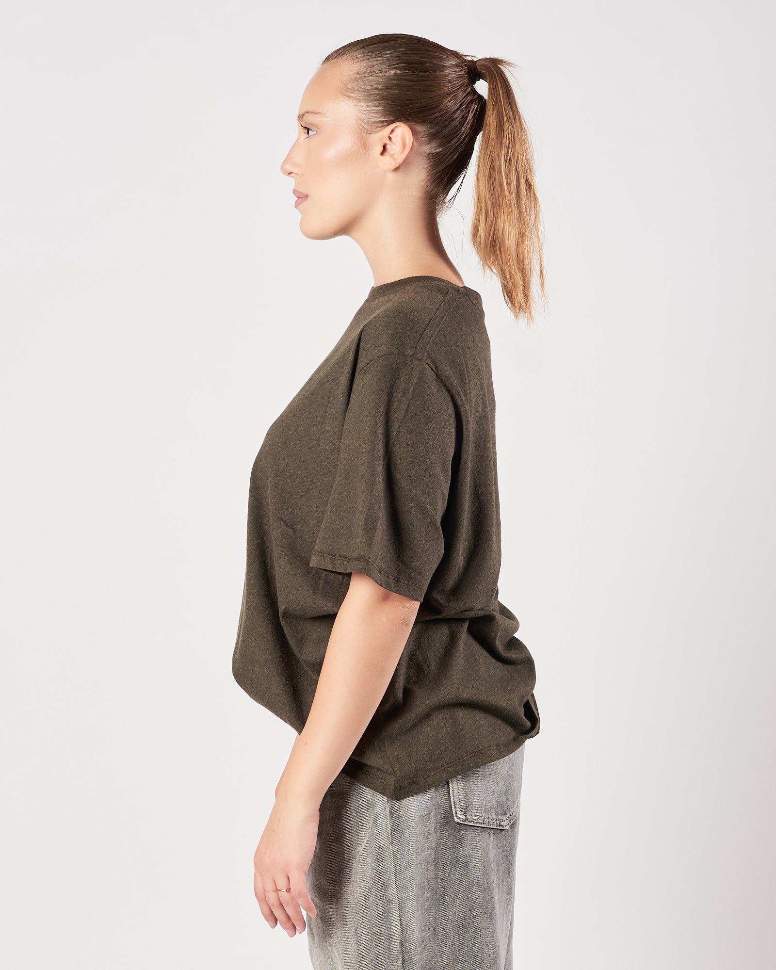 T-shirt Majestic girocollo forest