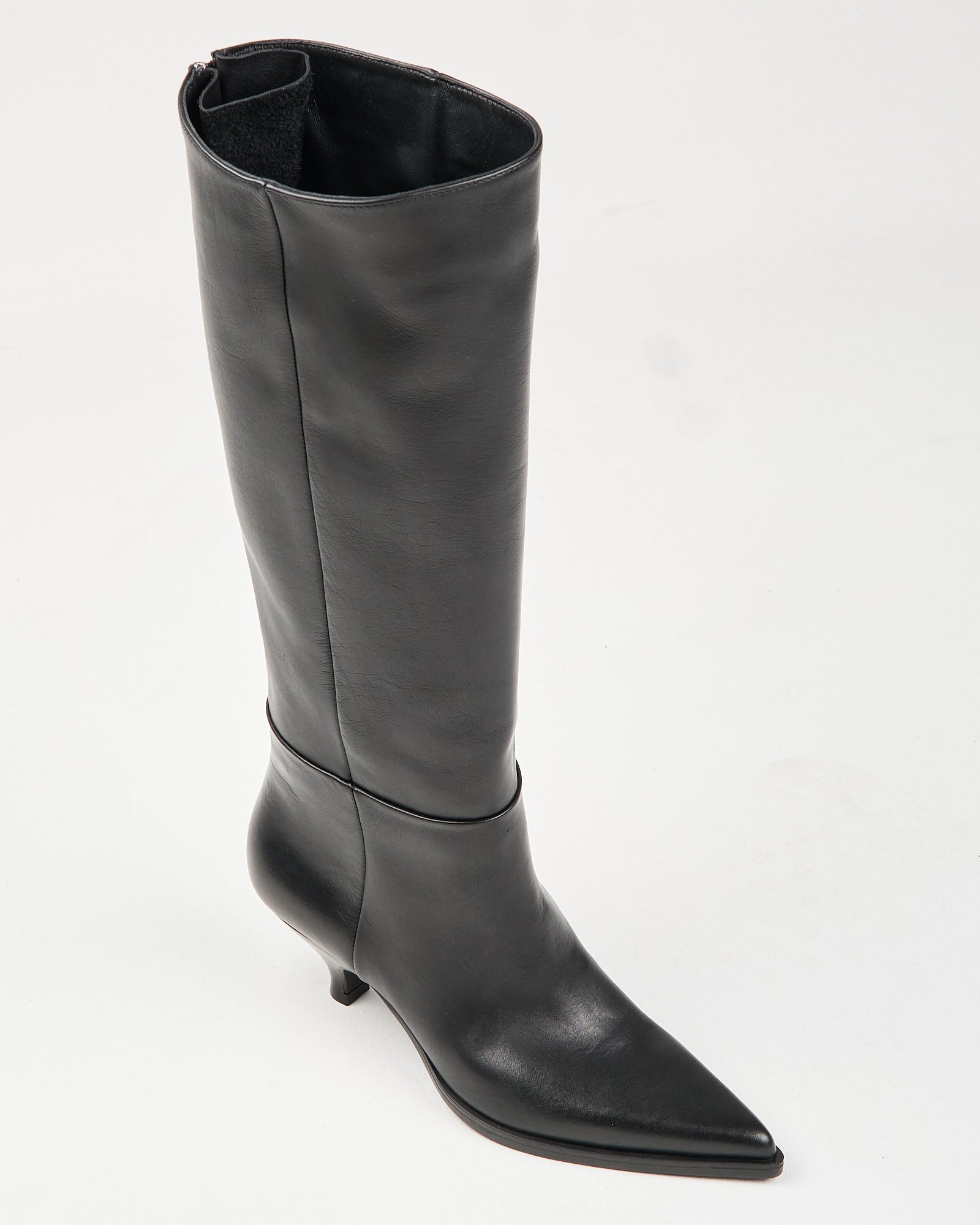 Stivale Elena Iachi alto in pelle nero