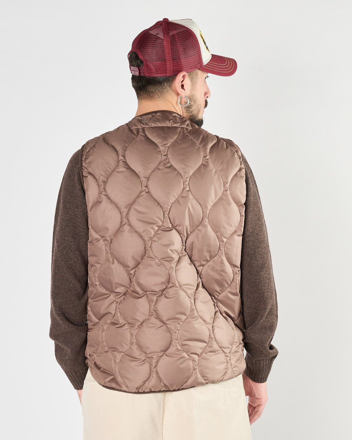 Gilet In The Box in nylon beige