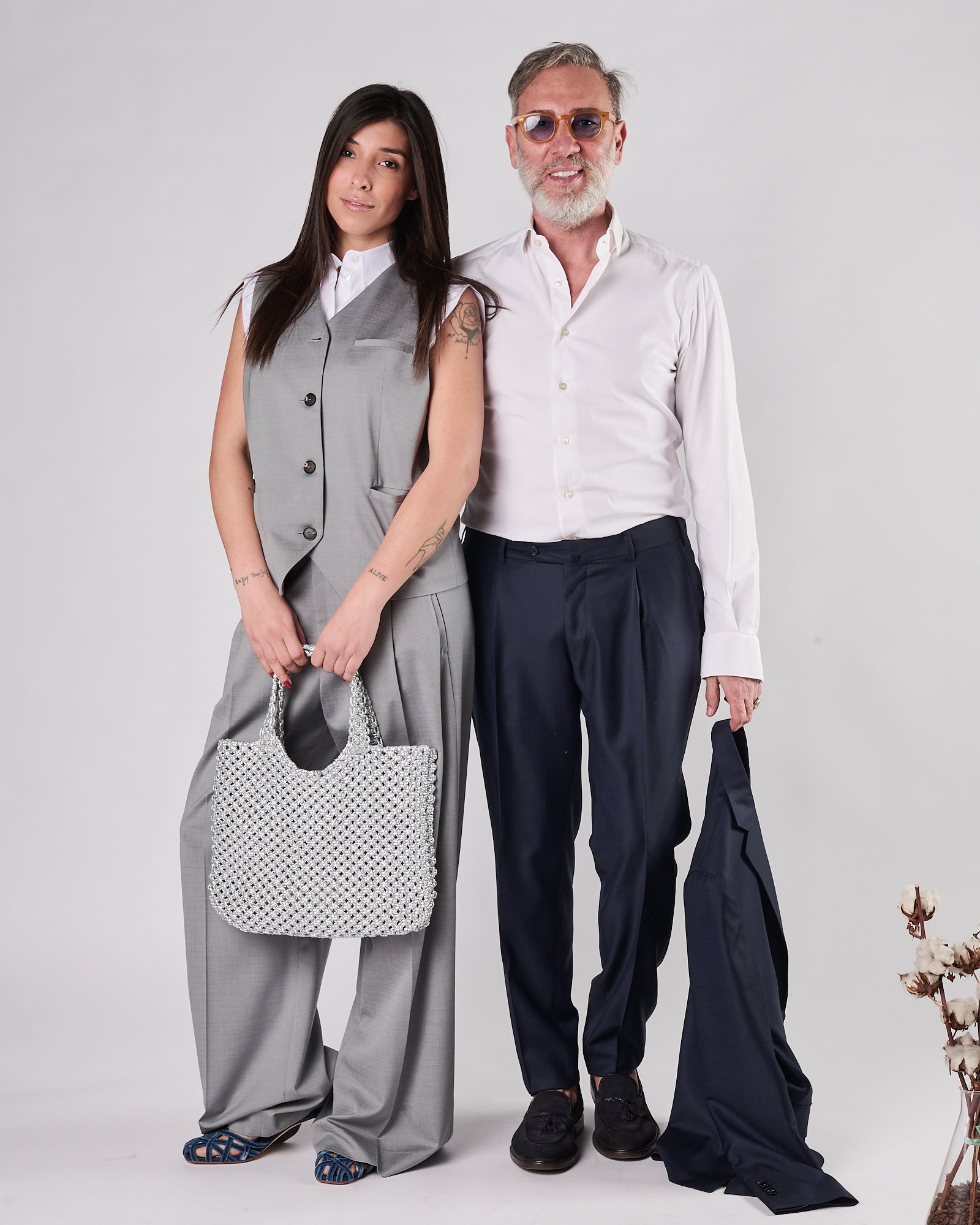 Gilet Tela9 over grigio chiaro