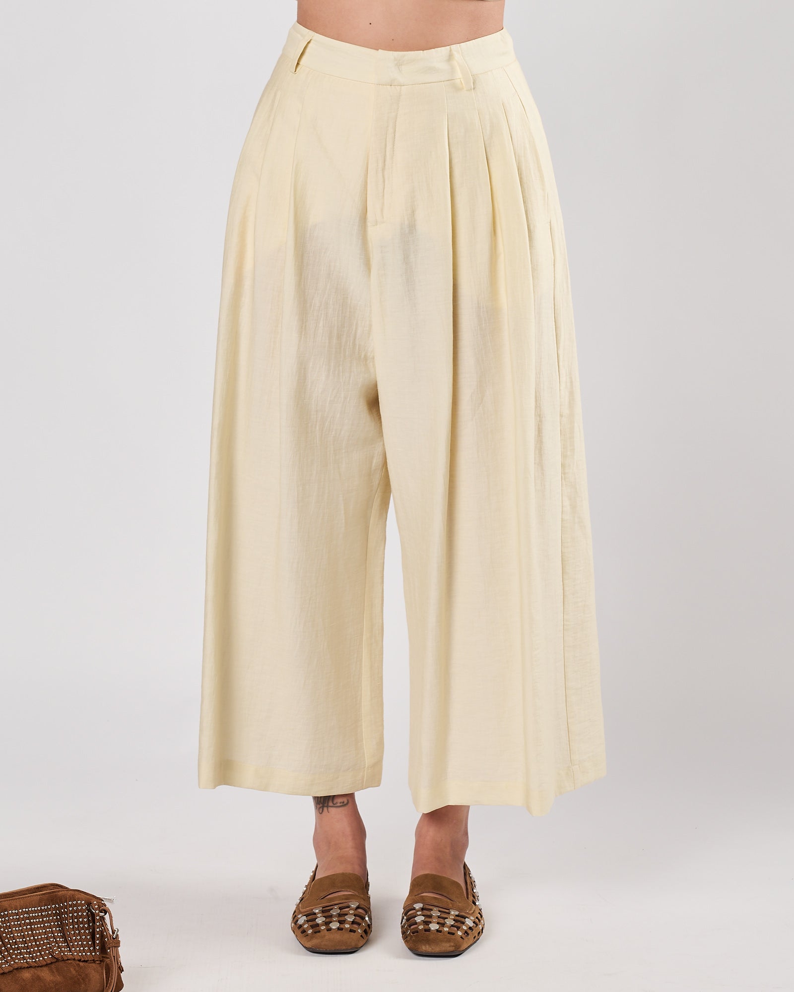 Pantagonna Tela9 in lino avorio