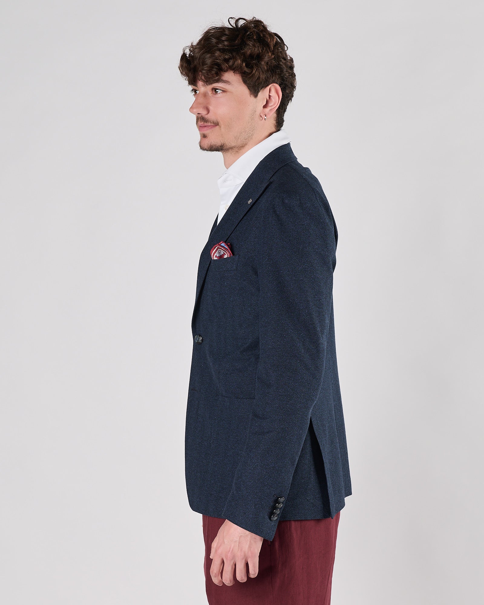 Giacca Tagliatore un petto blu spinata