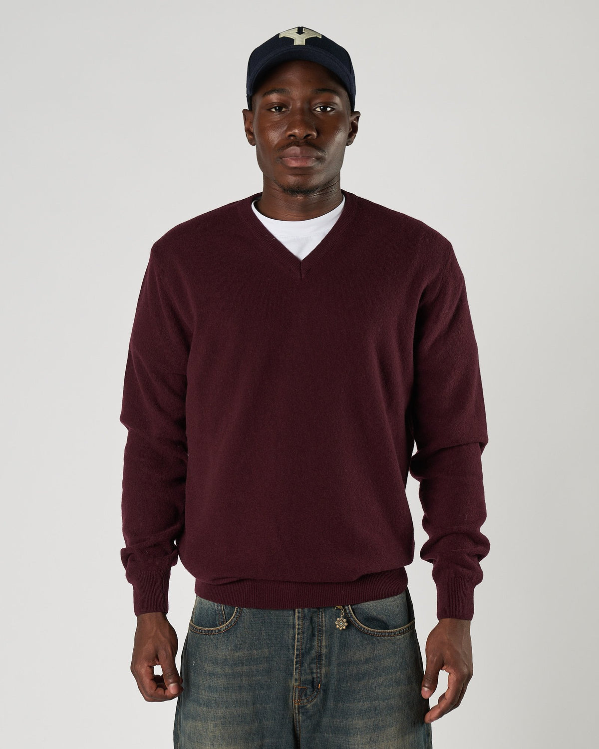 Maglia Aimé scollo v amarena