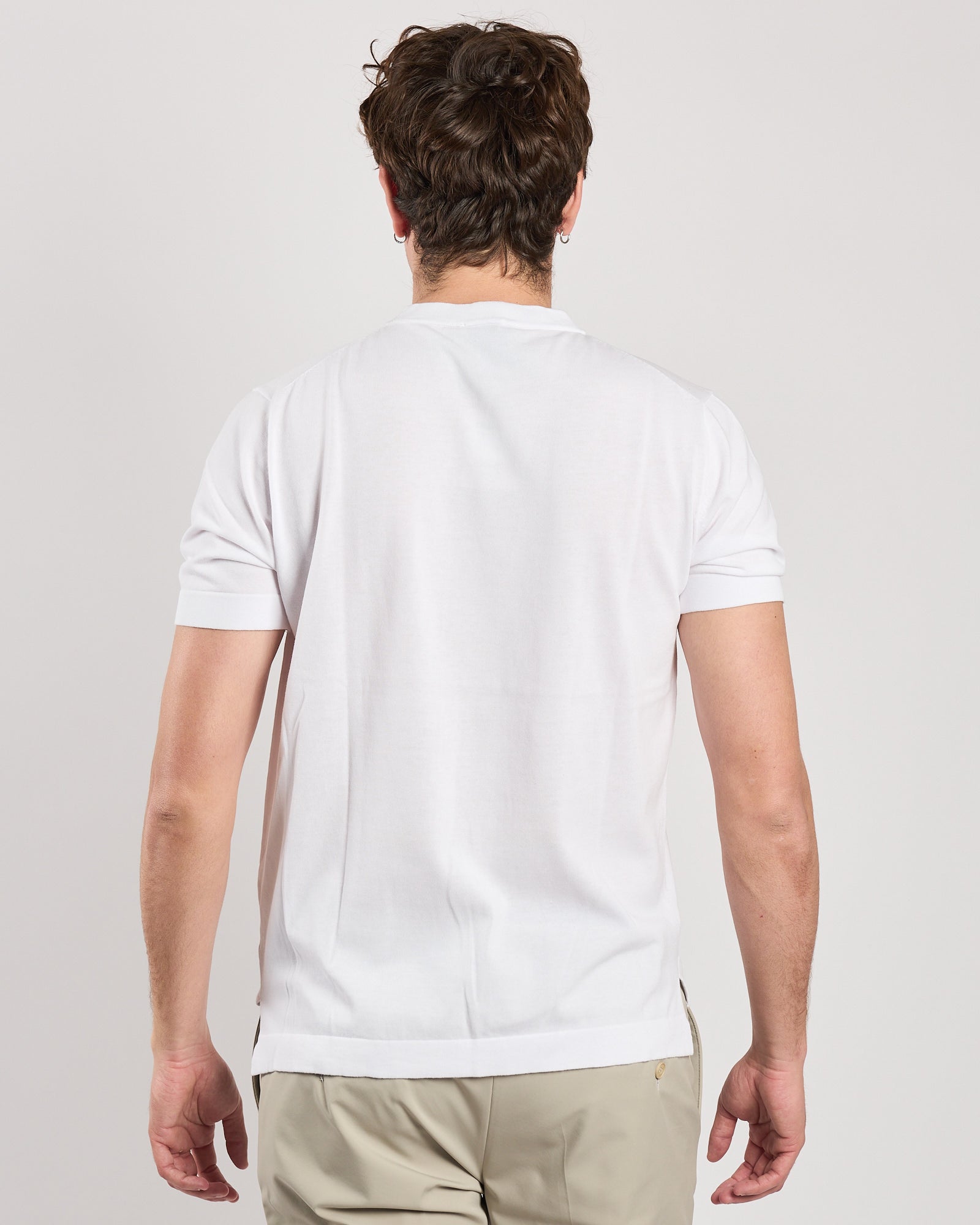 Maglia Aimé in maglia maniche corte bianca