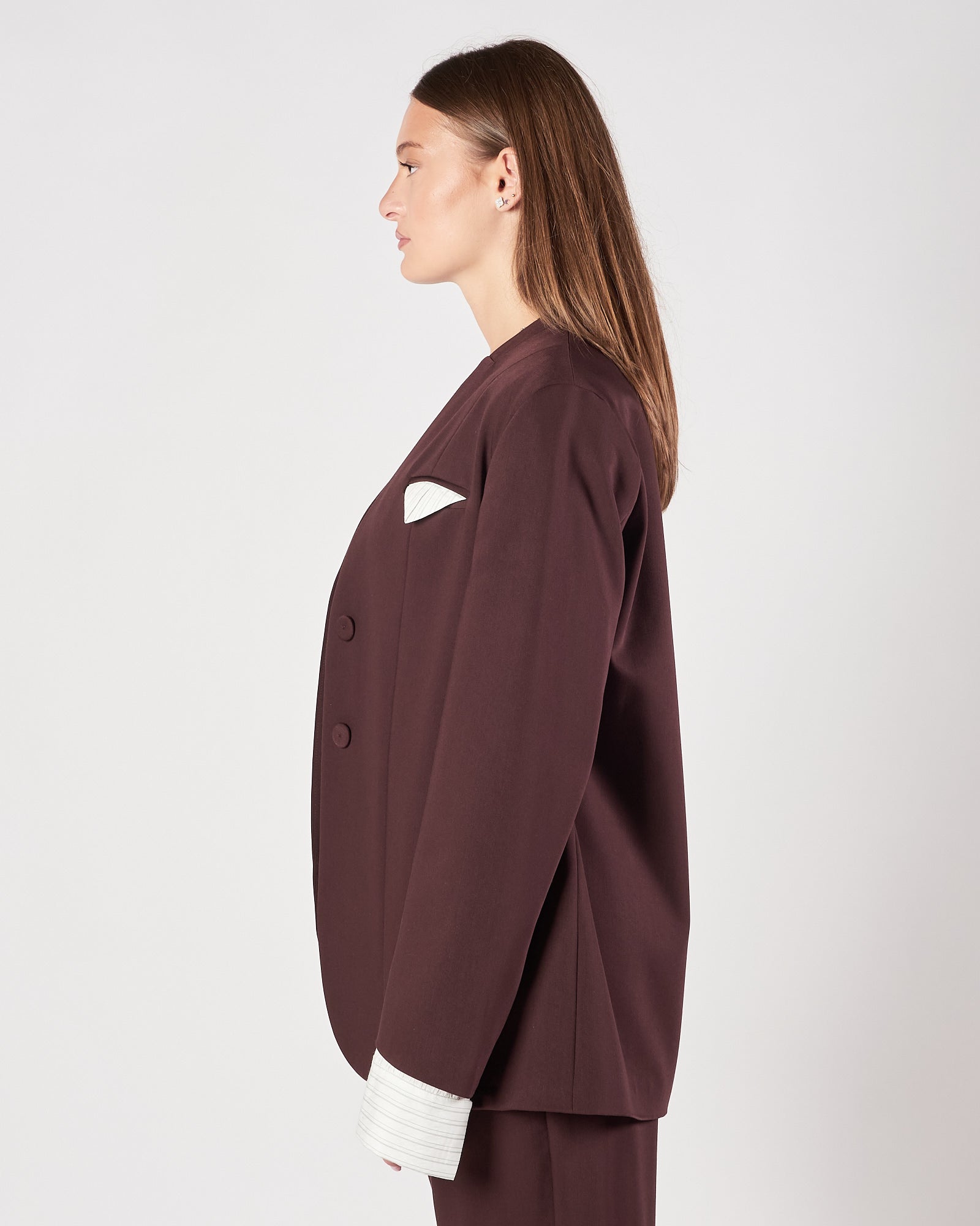 Giacca Marc Ellis over bordeaux