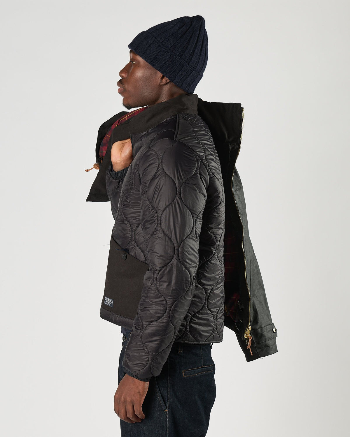 Giacchetto Manifatture Ceccarelli trapuntato black