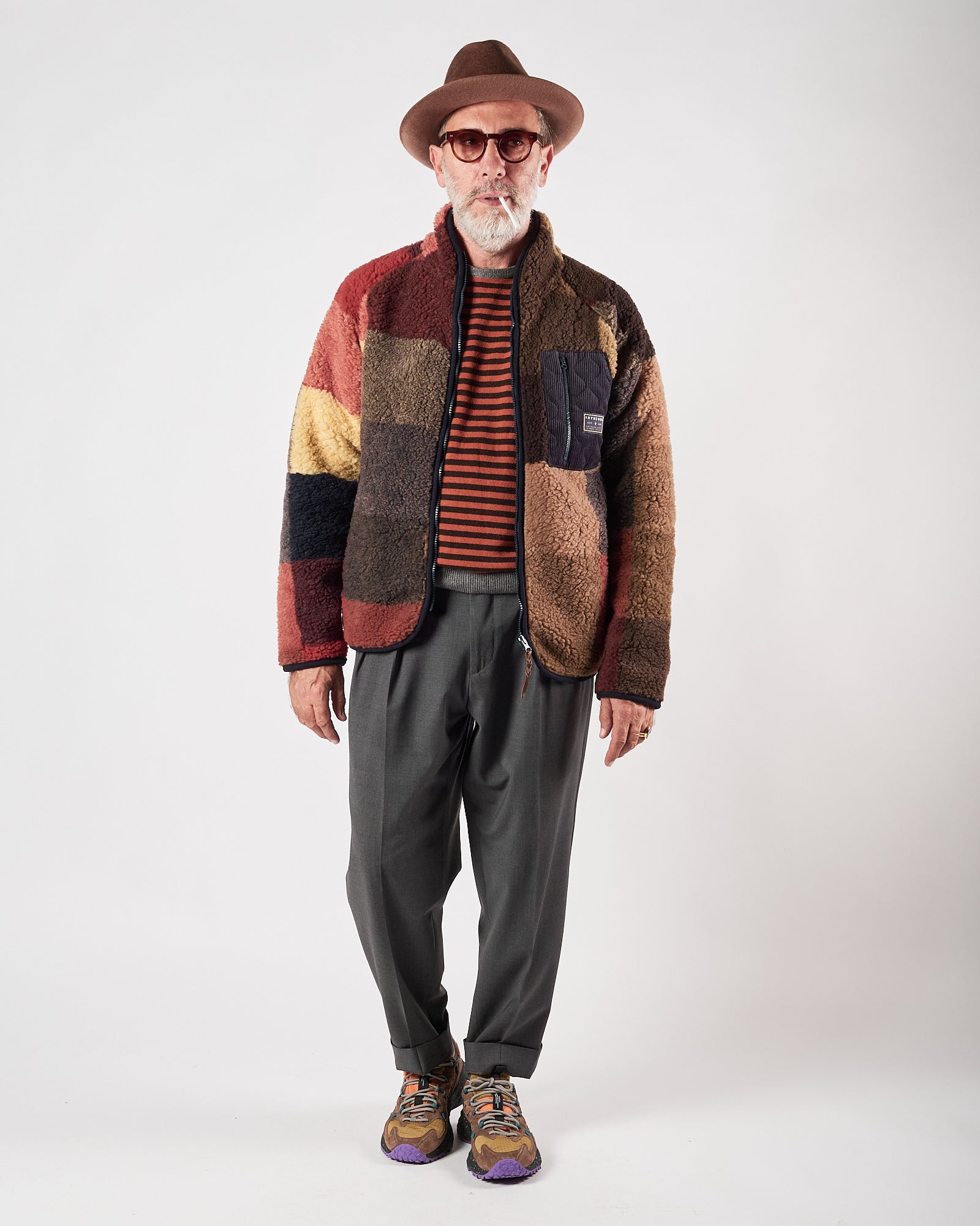 Felpa In The Box orsetto multicolor con zip