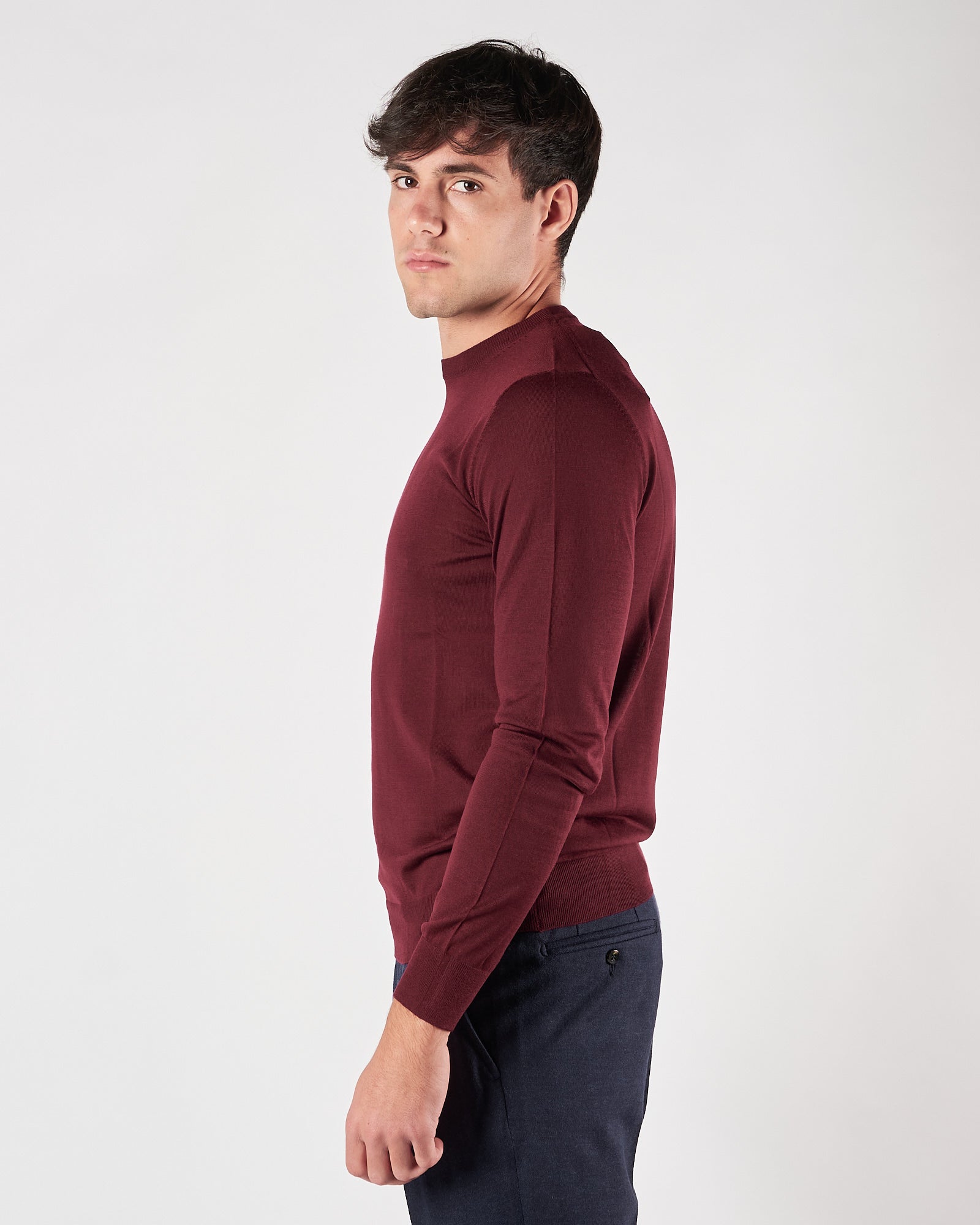 Maglia Lbm1911 girocollo bordeaux