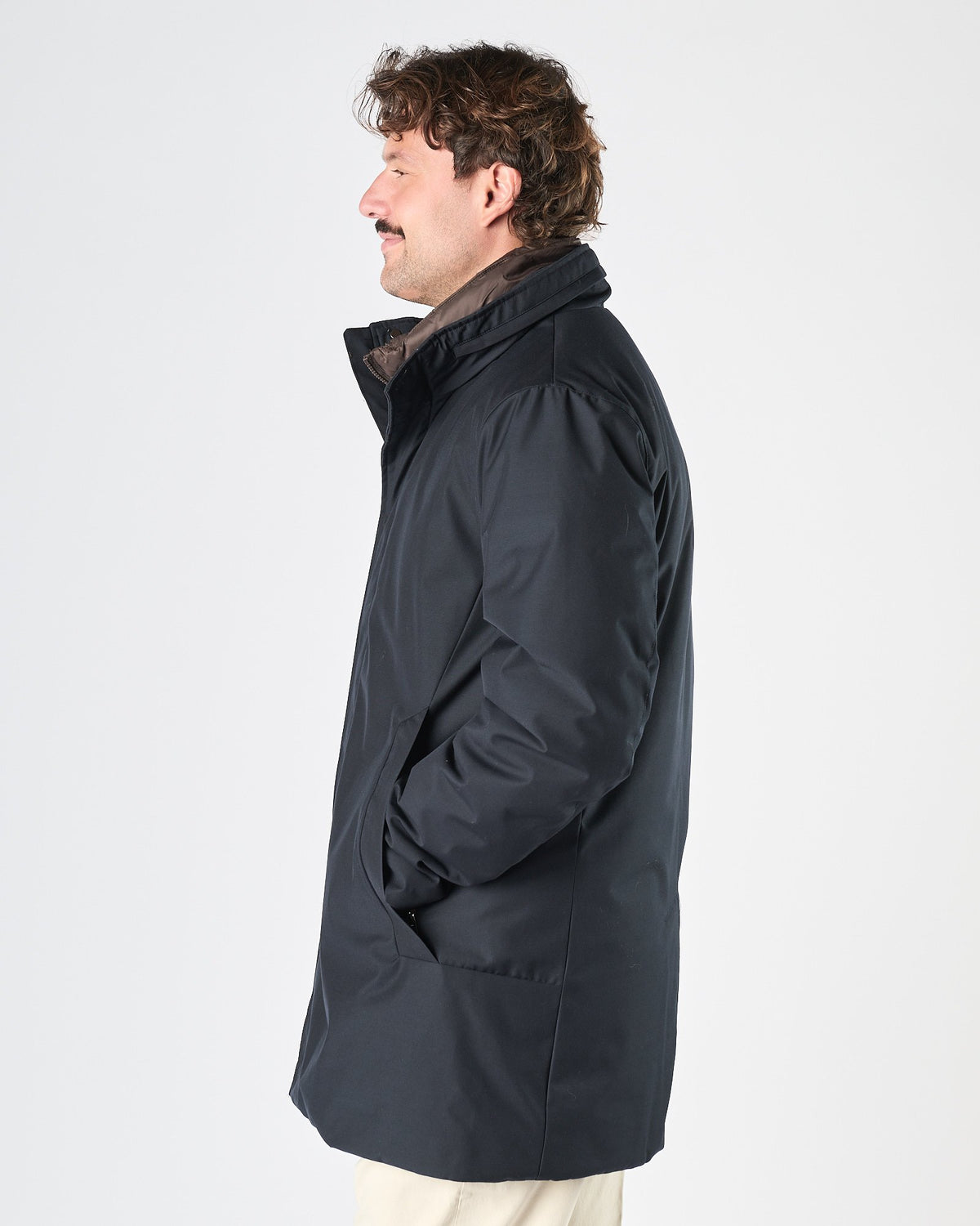 Cappotto Onthebund tre pezzi tecnico blu notte