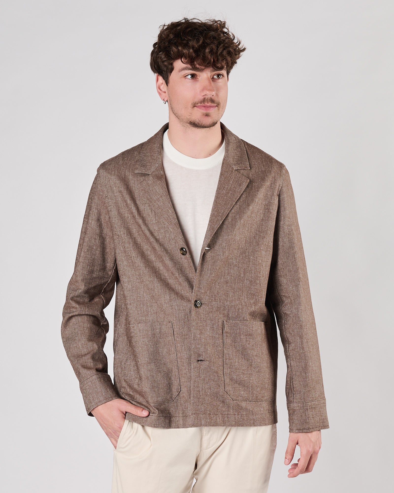 Giacca Camicia Aimé cacao