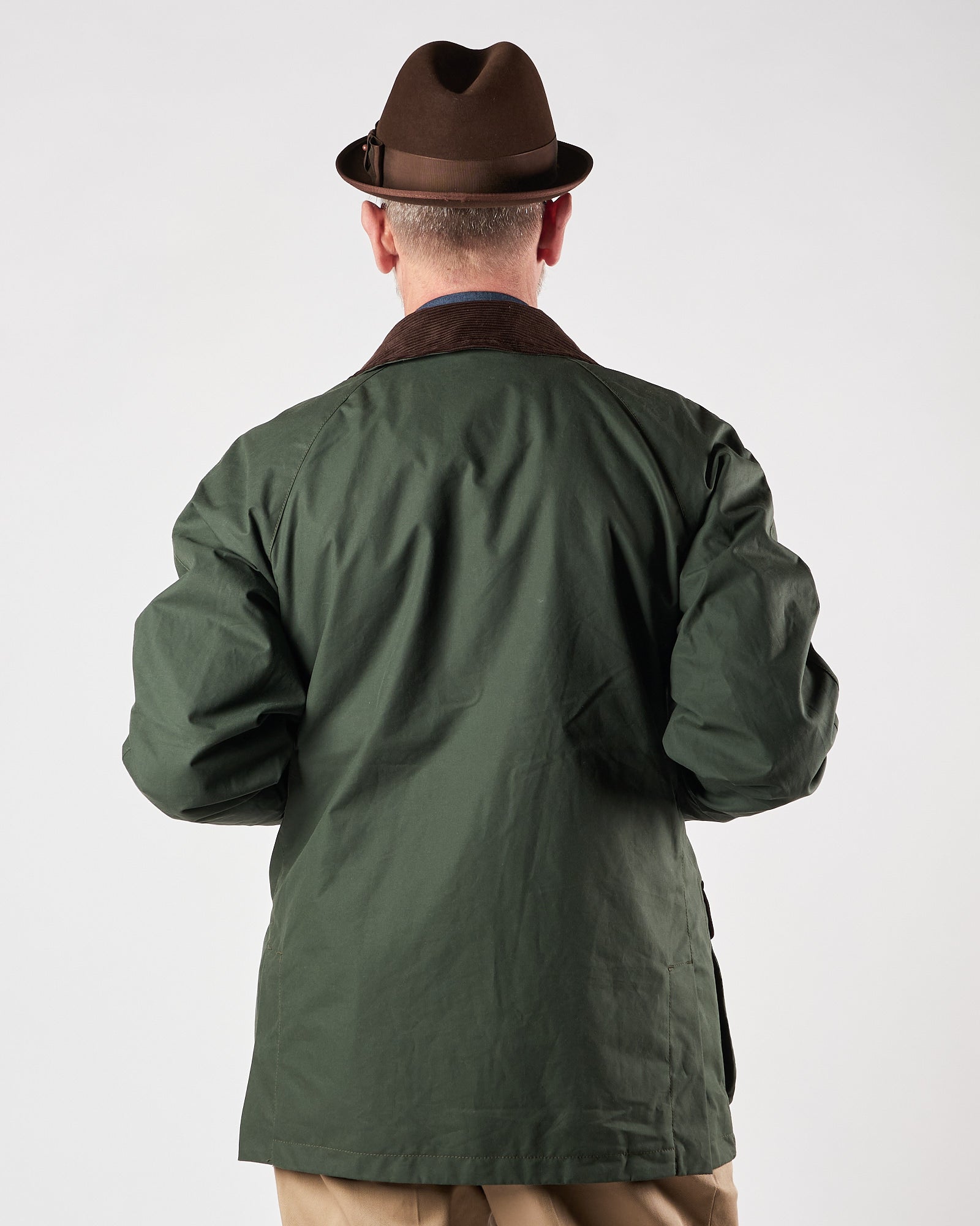 Giaccone Manifatture Ceccarelli verde cerato