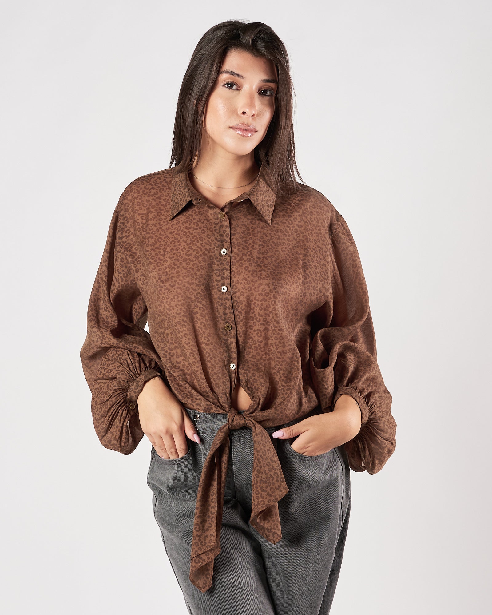 Camicia Eleh fantasia maculata