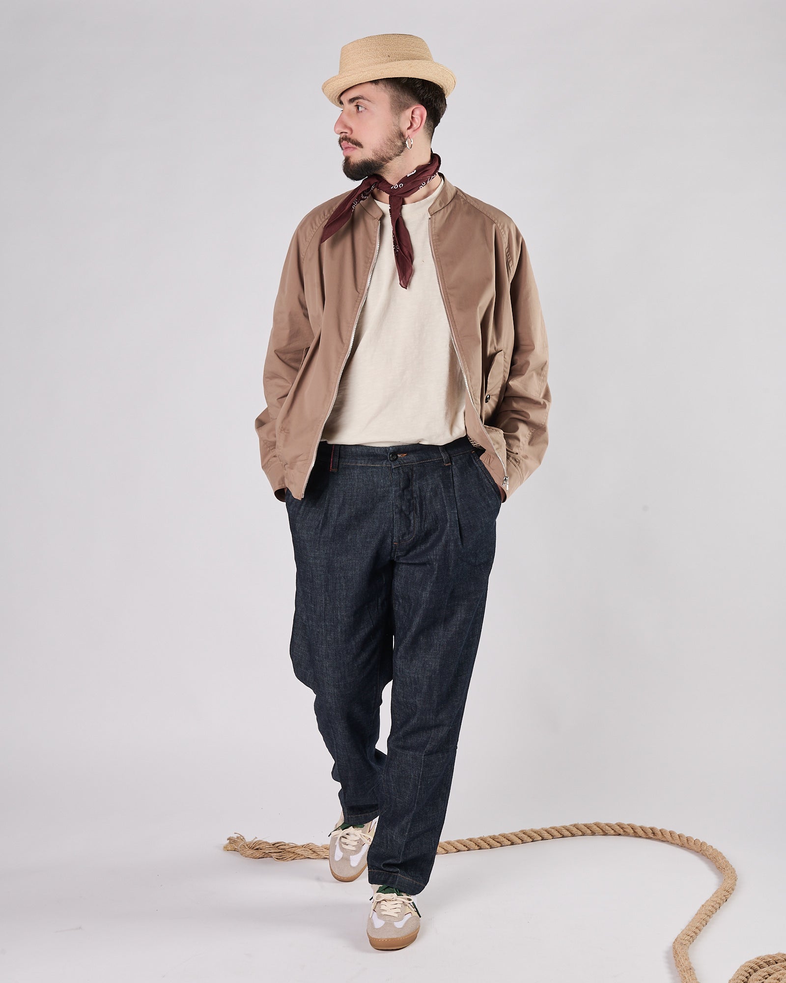 Jeans Officina36 con pence blu